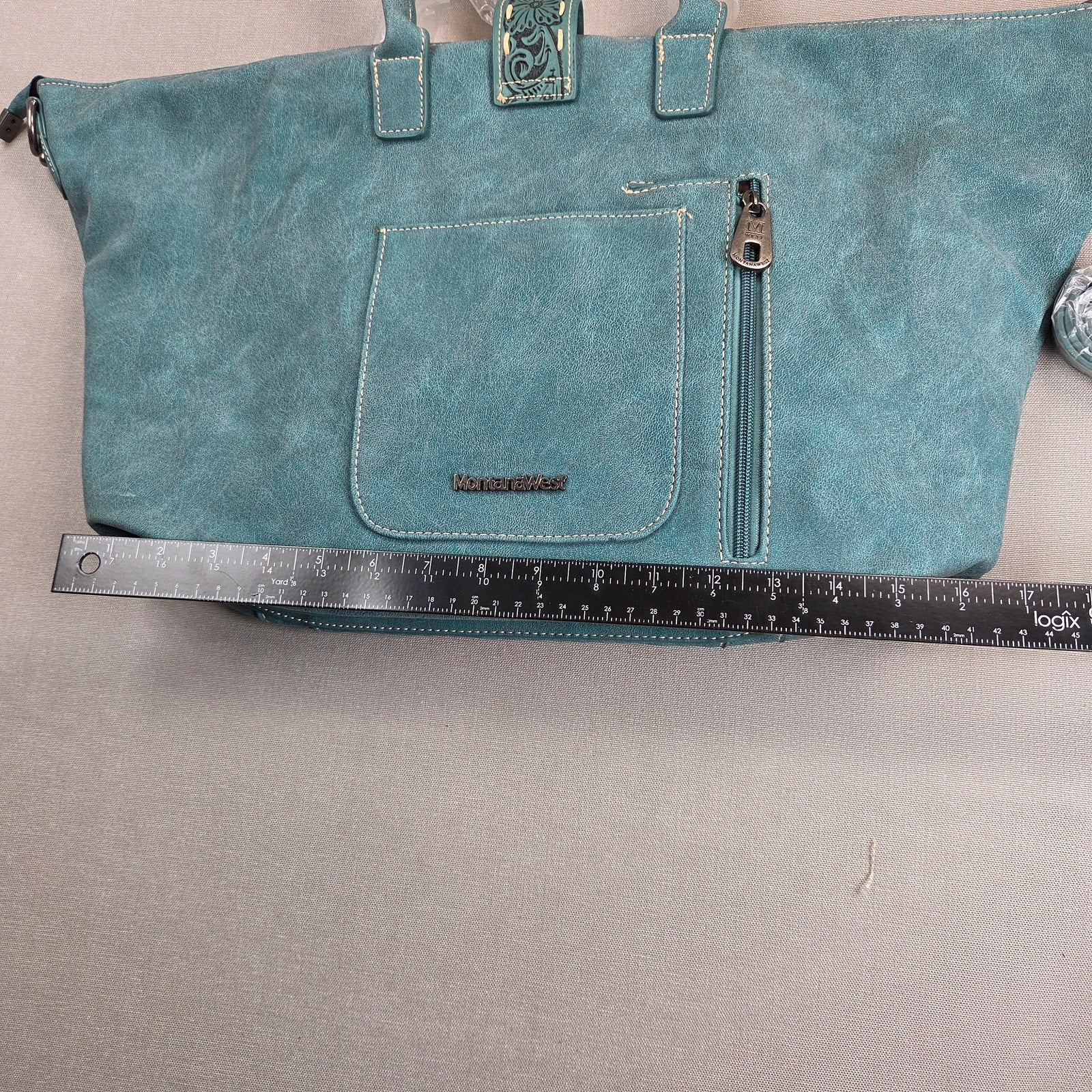 Montana West Twin Creek BF876 Western Turquoise Stone Tote Handbag NWT 2023