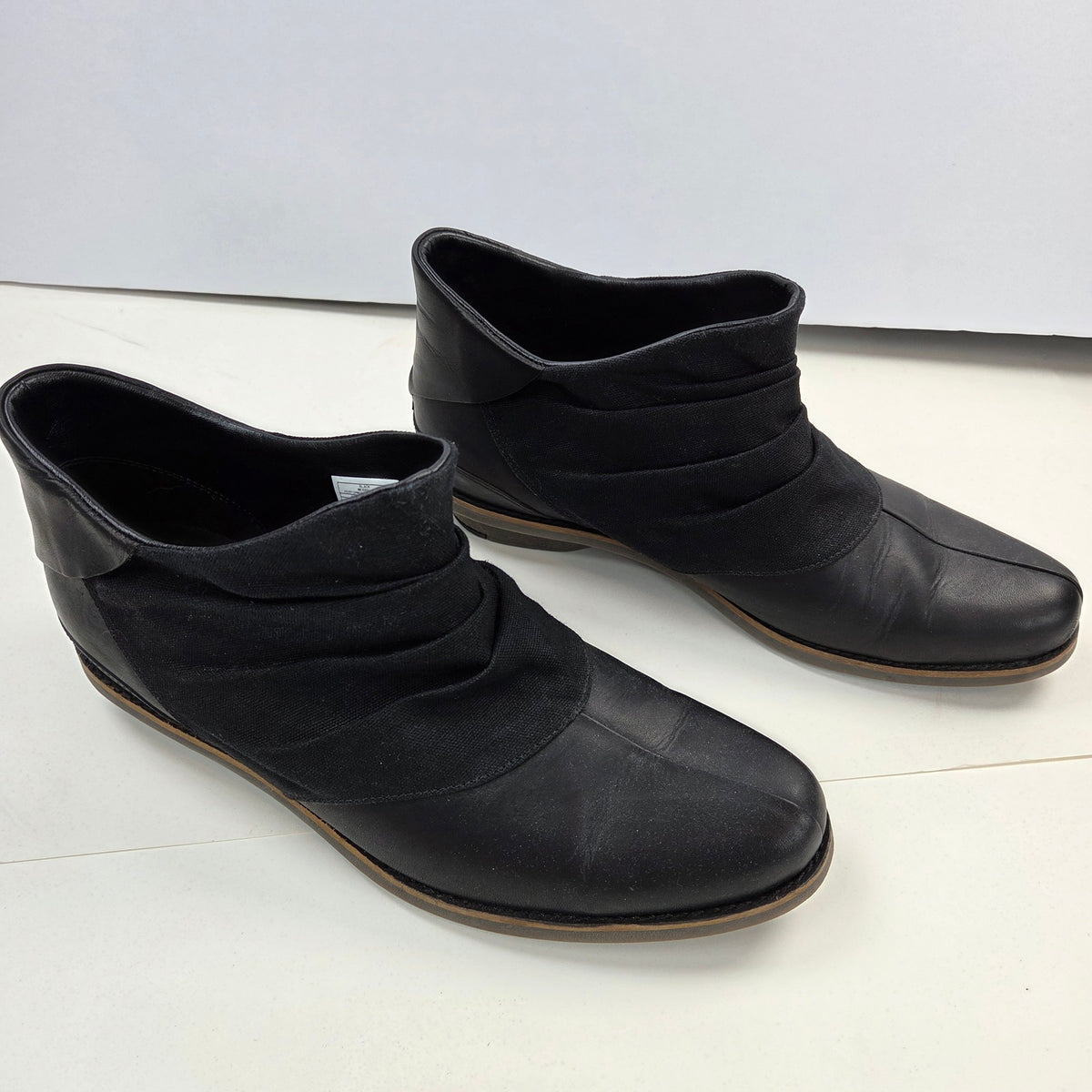 Merrell Adaline Bluff J45622 Womens 11 Black Leather Canvas Ankle Boots