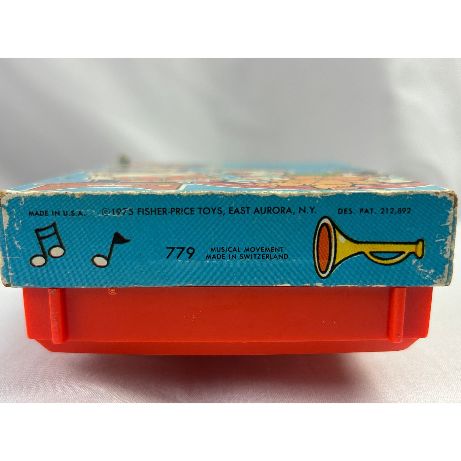 Vintage Fisher Price Pocket Radio Music Box Yankee Doodle 1975 Works