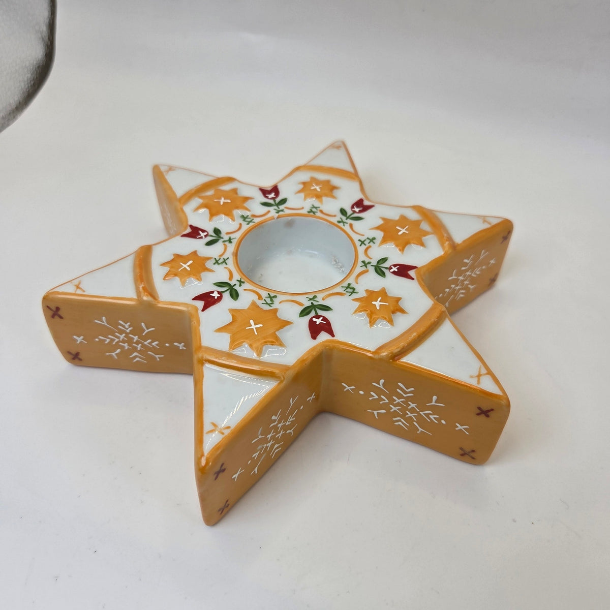 Villeroy & Boch 2004 Scandinavian Christmas Tree Tealight Holder Set Rare