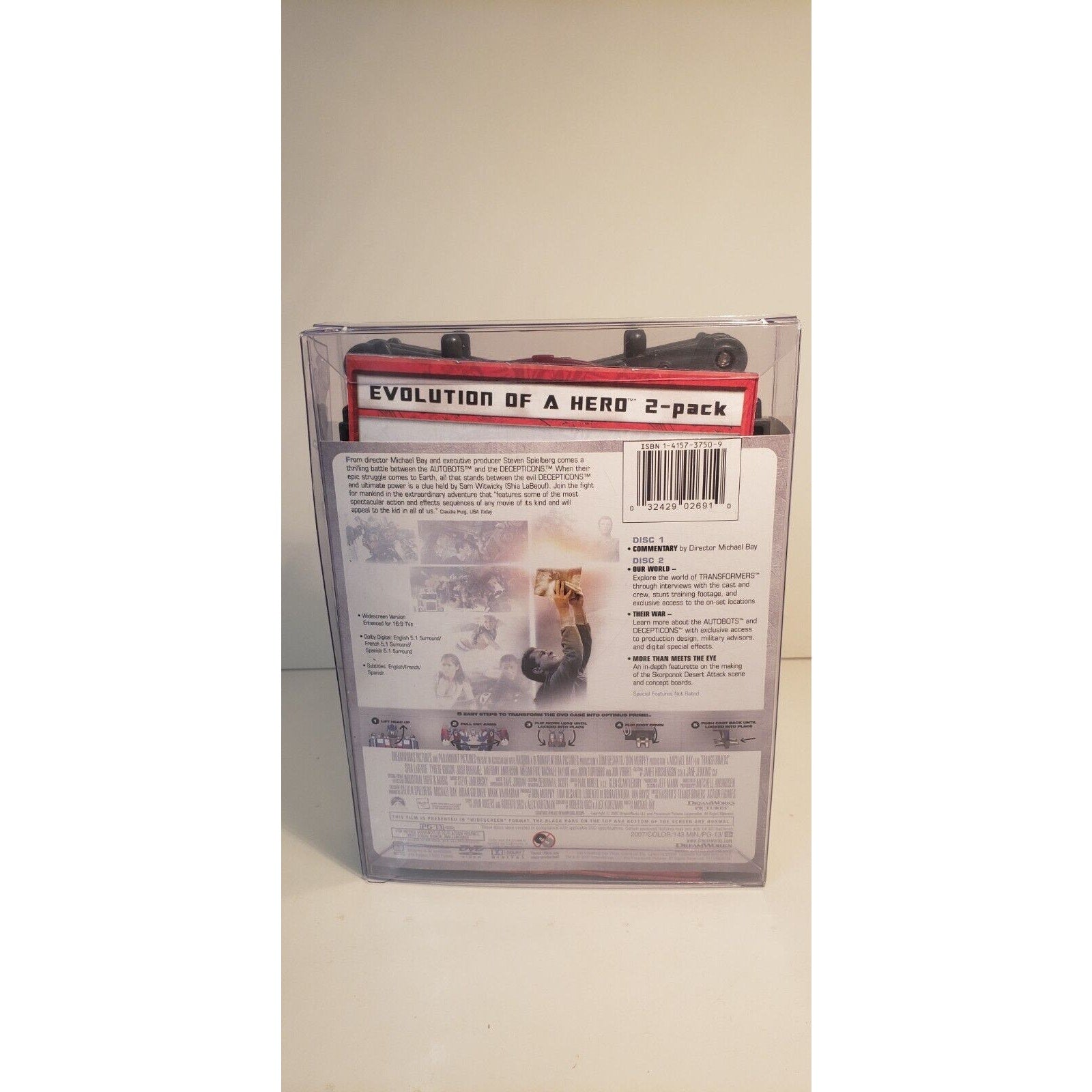 2007 Transformers 2 Disc Sp. Ed. DVD w/ Optimus Prime Case + Last Night 360 Exp.
