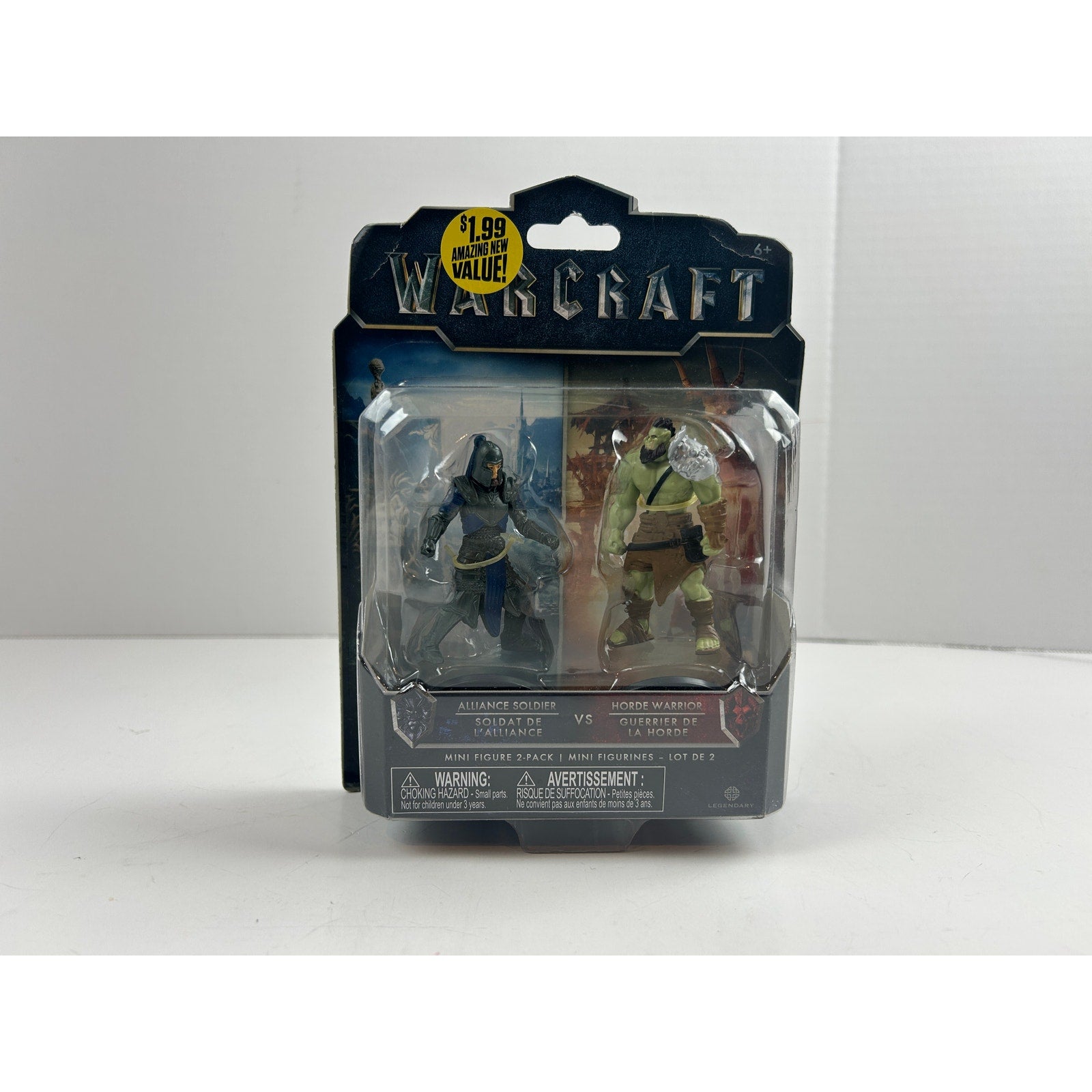 Warcraft Alliance vs Horde 2-Pack Mini Figures NIP