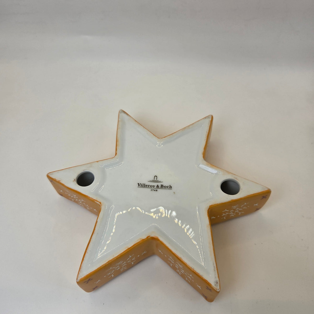 Villeroy & Boch 2004 Scandinavian Christmas Tree Tealight Holder Set Rare