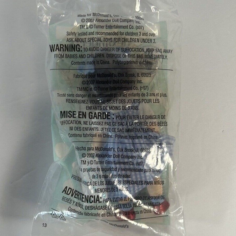 2007 Madame Alexander Wizard of Oz Dorothy McDonalds Happy Meal Doll Toy Sealed