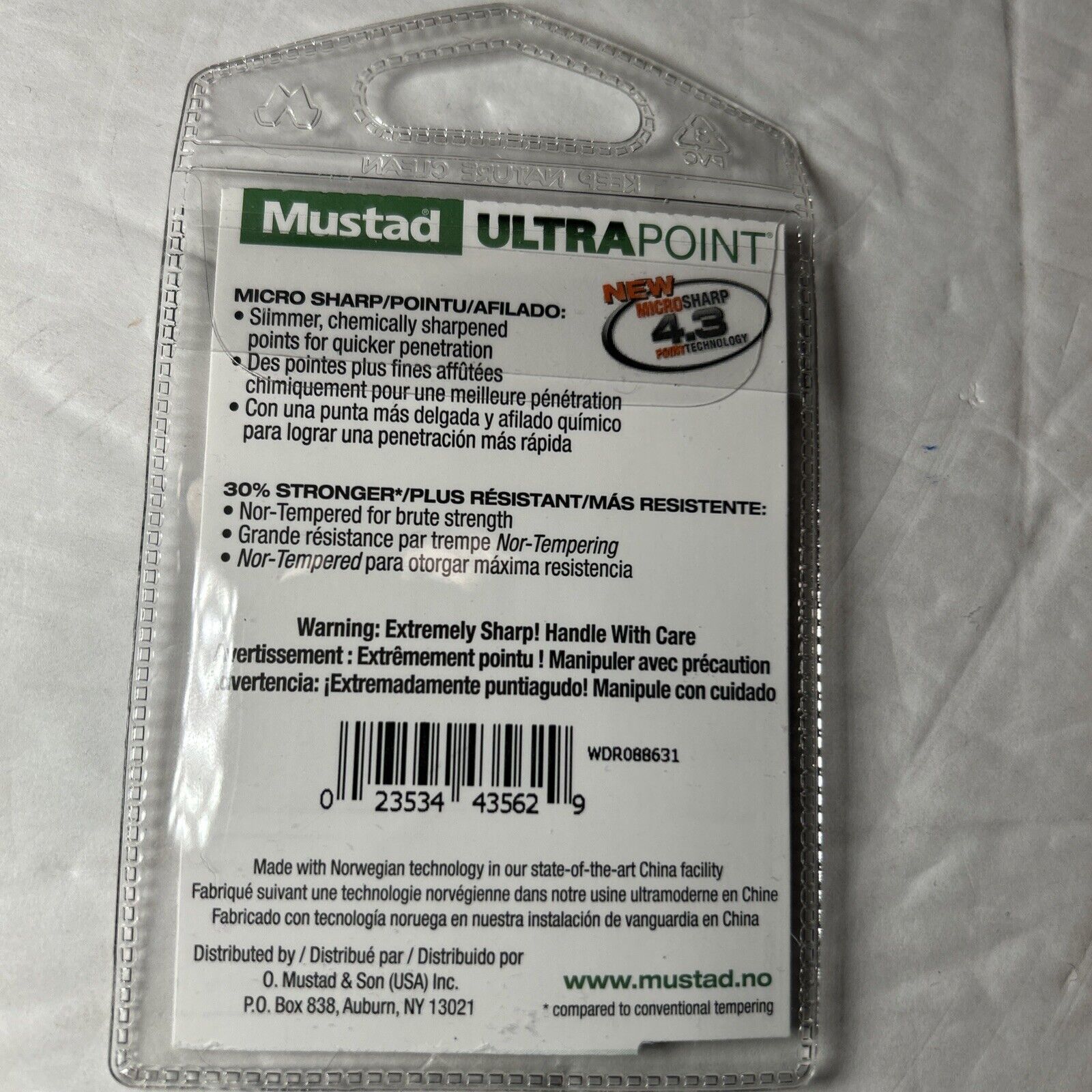 6 Mustad TitanX Wacky / Neko Hooks 60403NP-TX Size 4