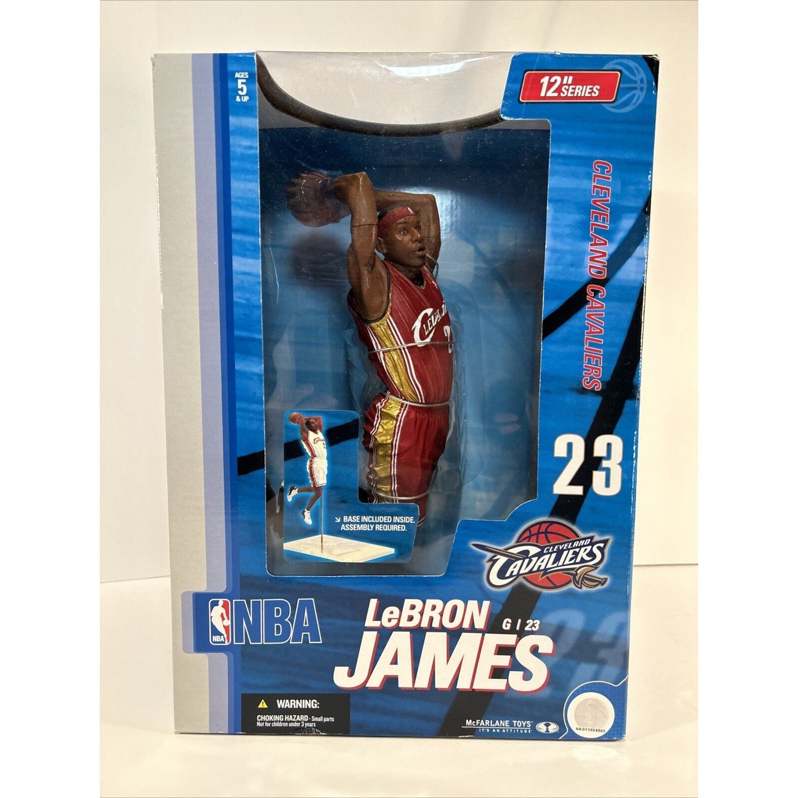 2004 McFarlane 12" LeBron James Figure Cleveland #23 Cavaliers New in Box NBA