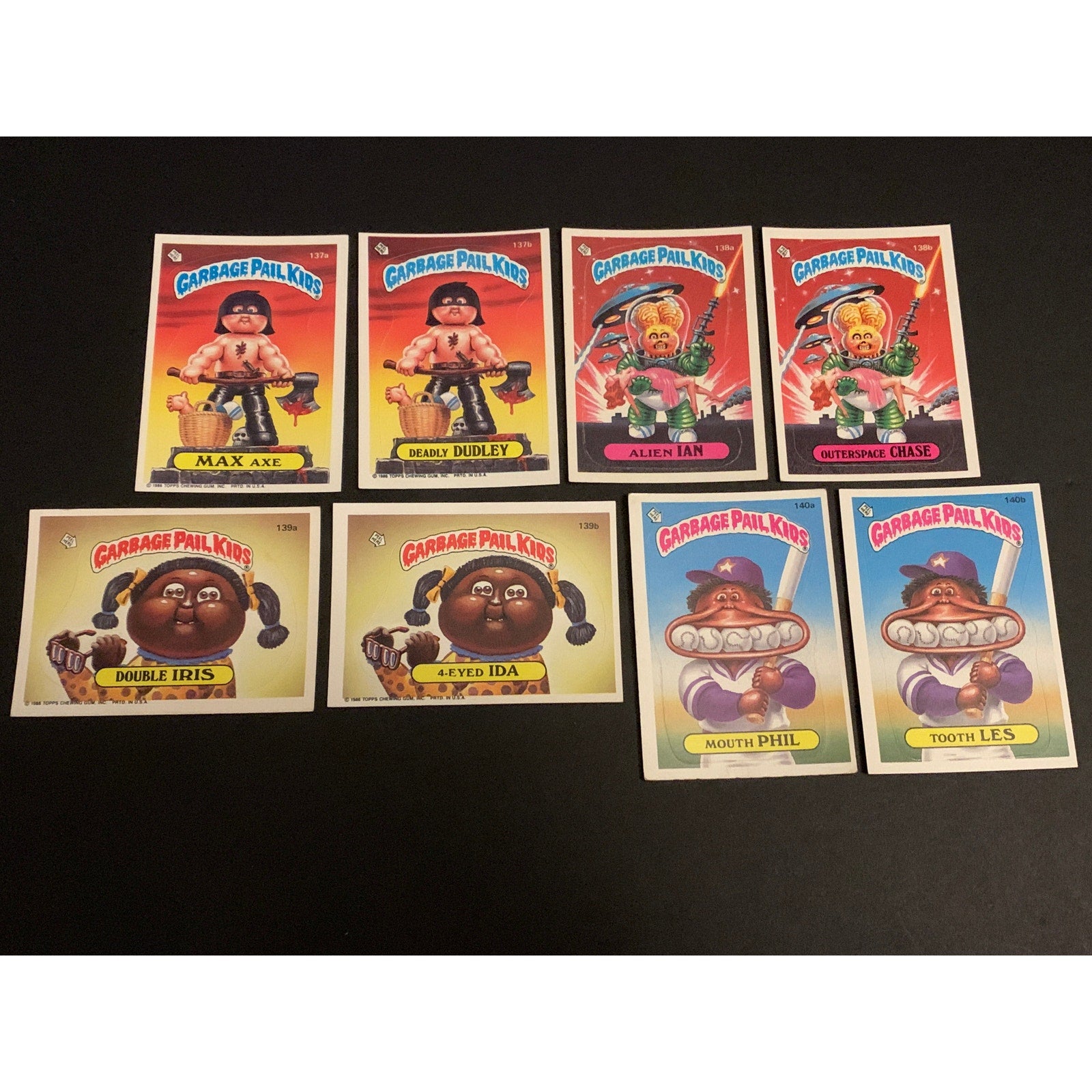 1986 Topps Garbage Pail Kids Series 4 Complete Set w/ Reese Pieces Crystal Gale