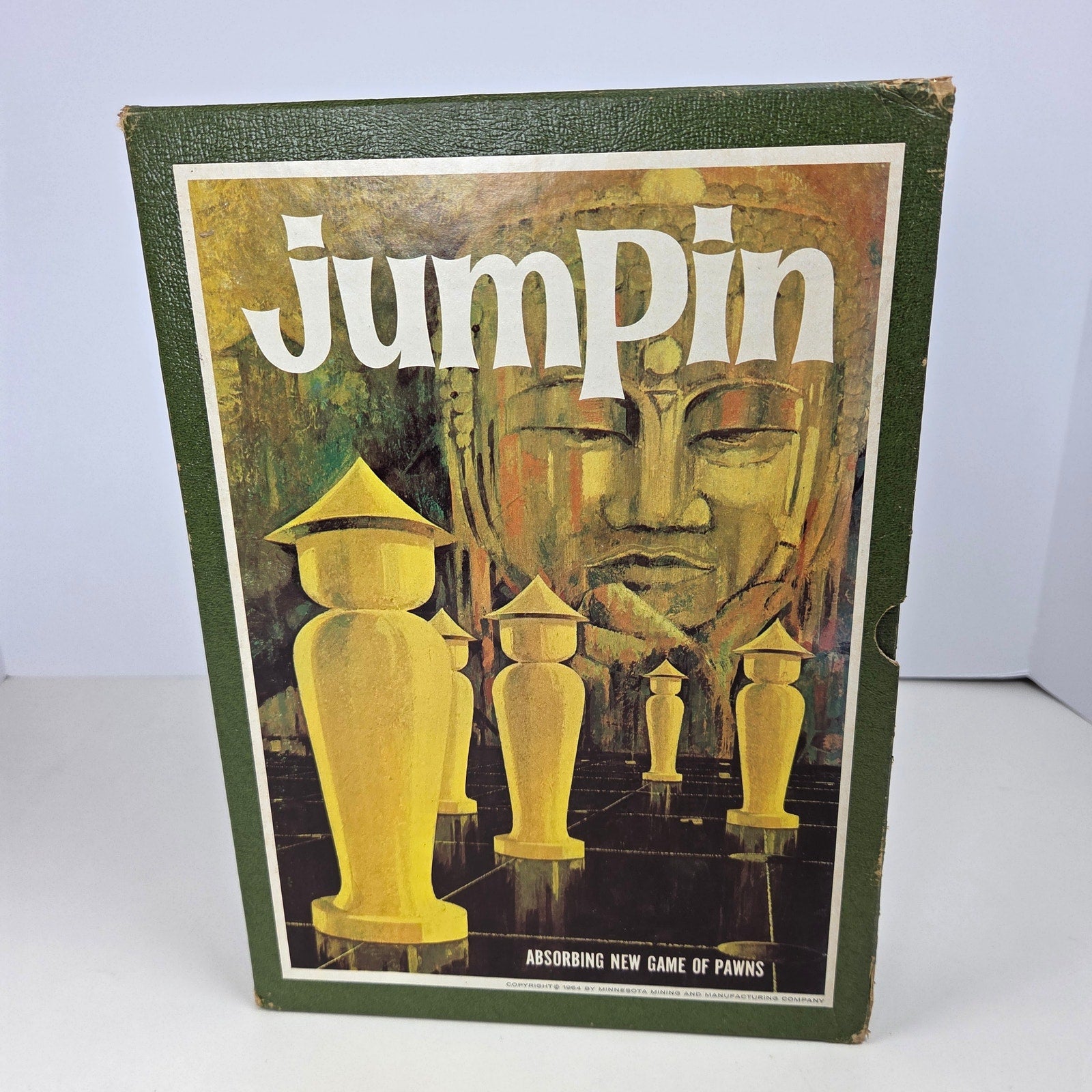 3M Jumpin Bookshelf Game 1964 Complete Strategy Board Game Metal Pawns