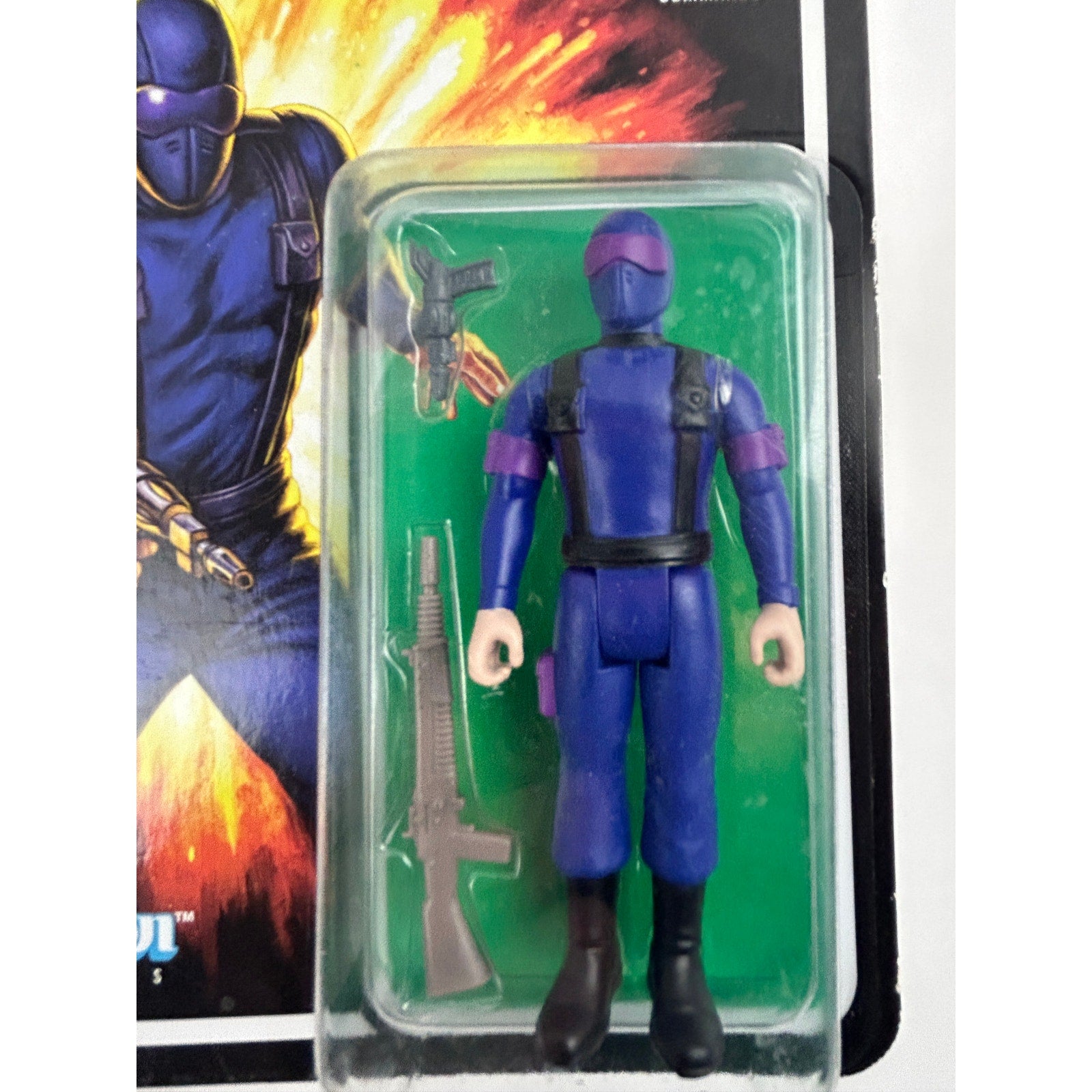 GI Joe Snake Eyes Commando Super7 ReAction 3.75 in sealed card 2021