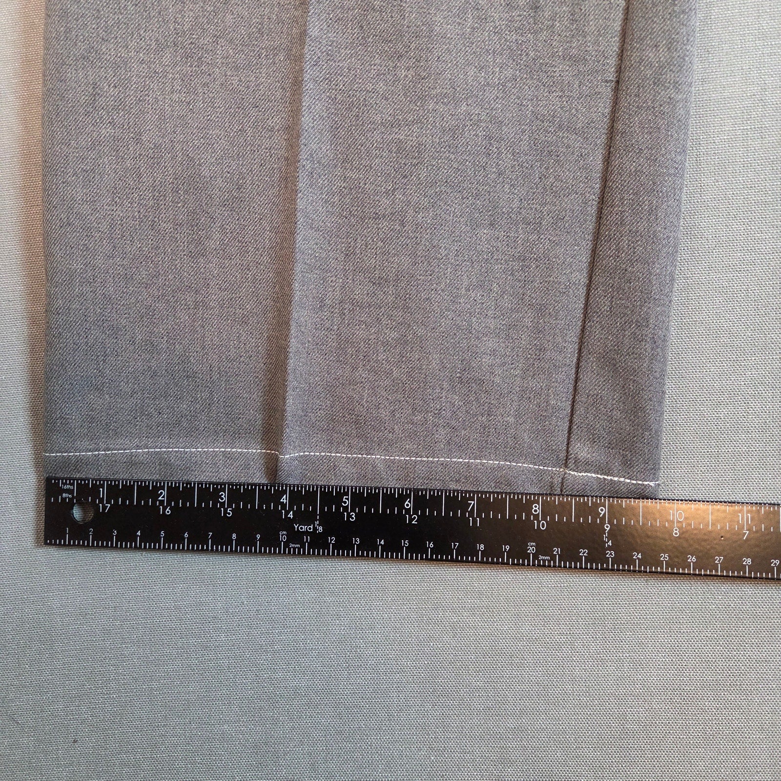 Vintage Haband Men’s 38S Stretch Polyester Pleated Gray Slacks Pants