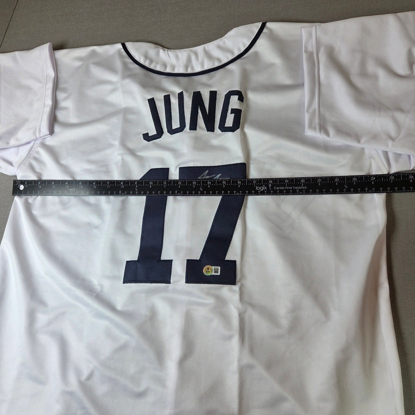 Jace Jung Detroit Tigers Signed Custom White Jersey Beckett Witness Autograph