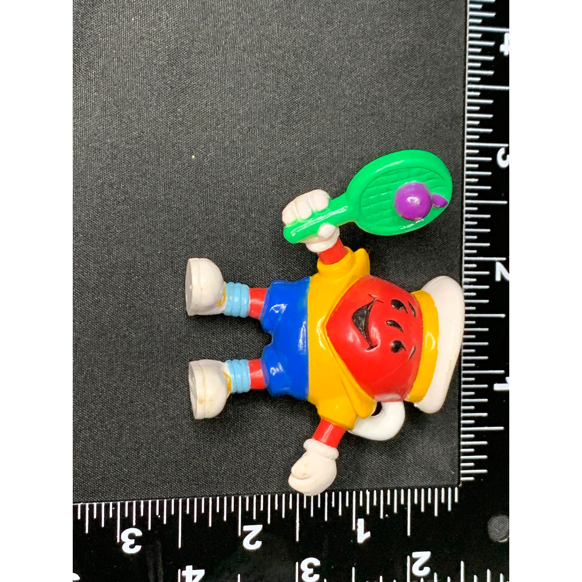 Vintage Kool-Aid Man Tennis Player PVC Figure Kraft General Foods Racket