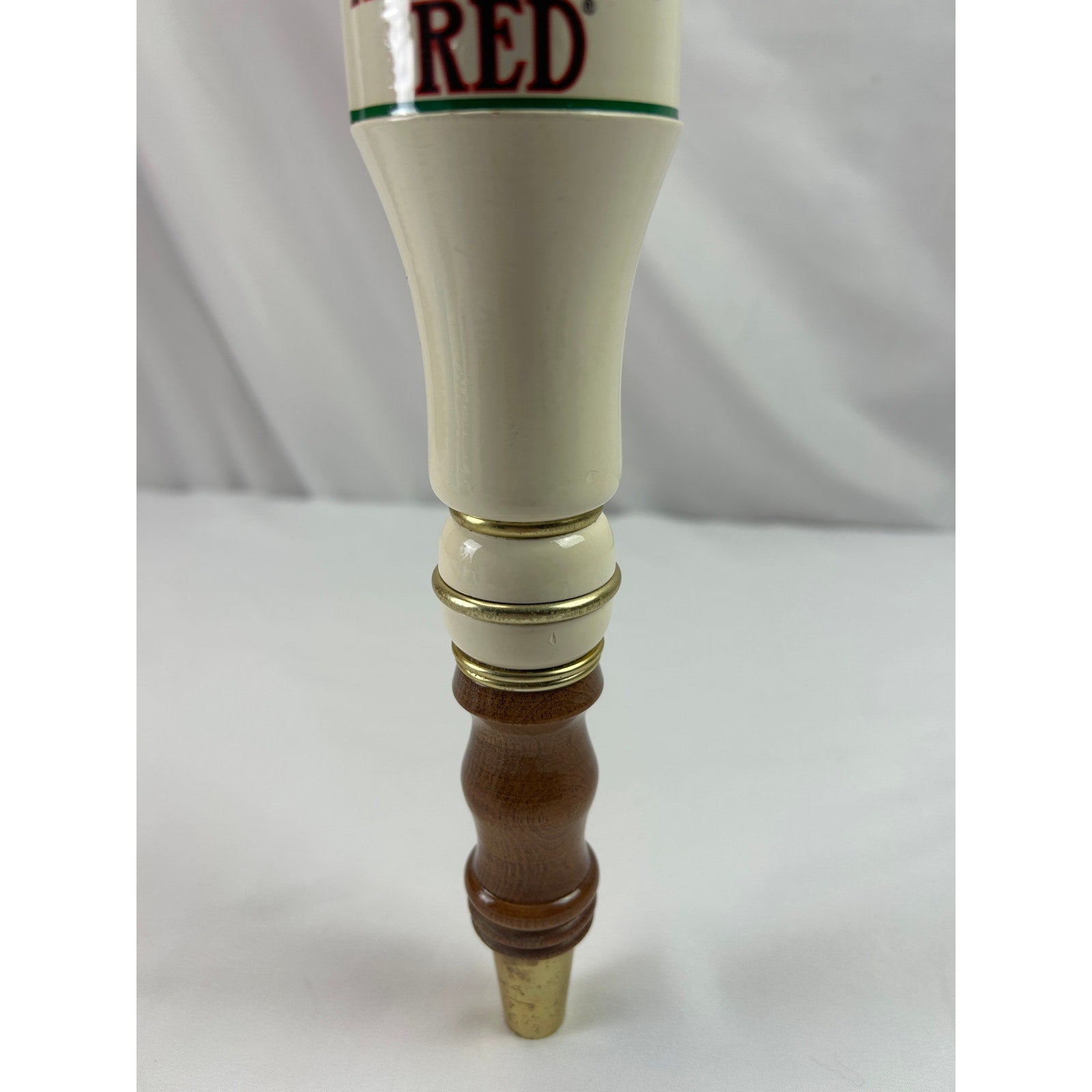 George Killian's Irish Red Horse Head Ceramic Wood Beer Tap Handle 12in