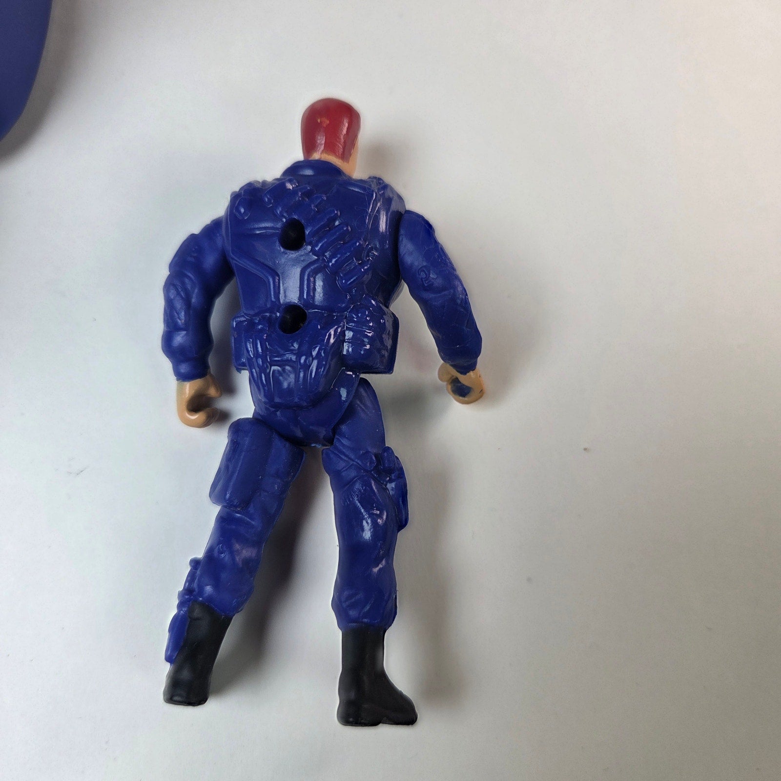 Crime Crusher Police C72 Robot Vehicle w/ Figure Missile Launcher Untested