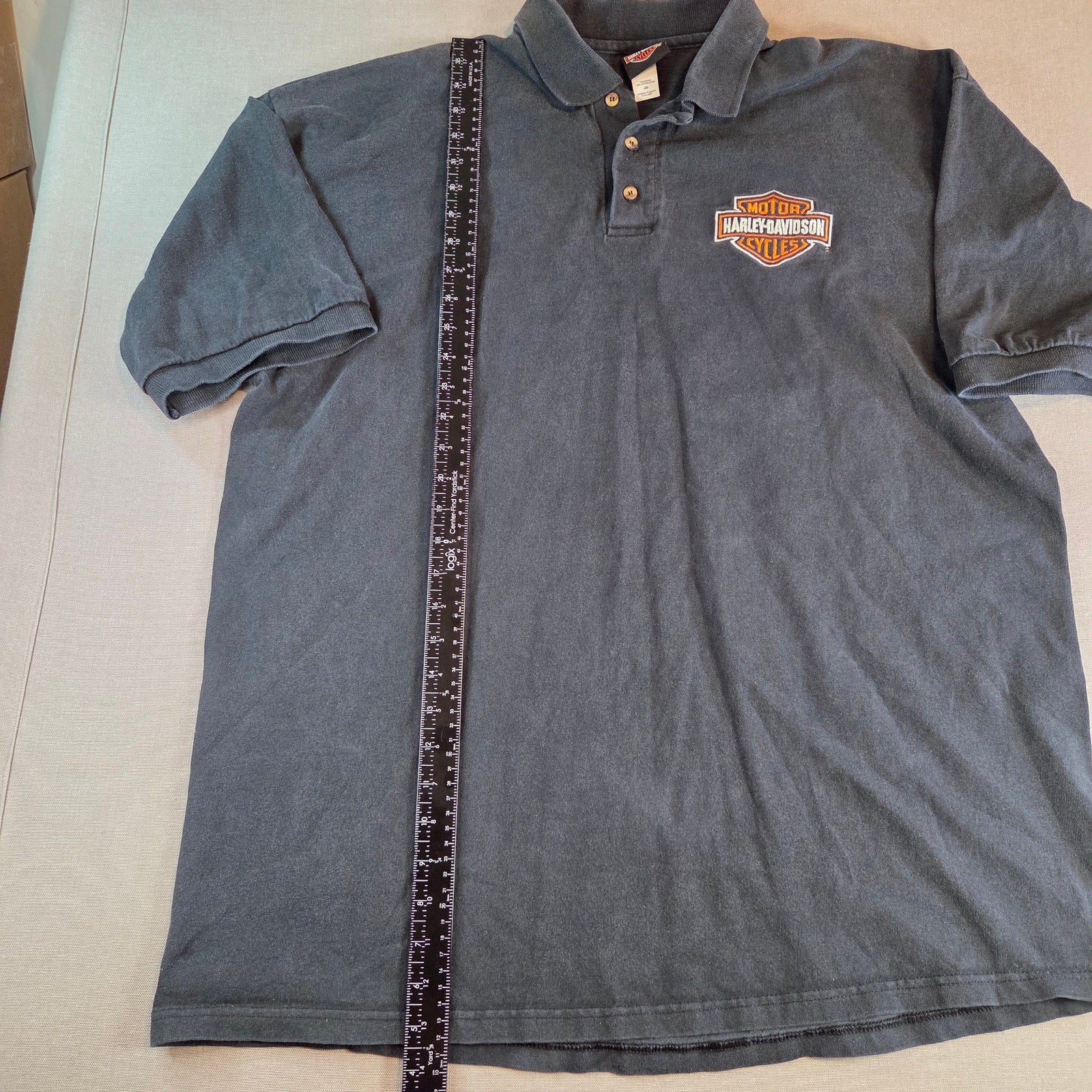 Harley Davidson 2XL Polo Shirt Doc’s Dealership Shawano WI Vintage Panhead
