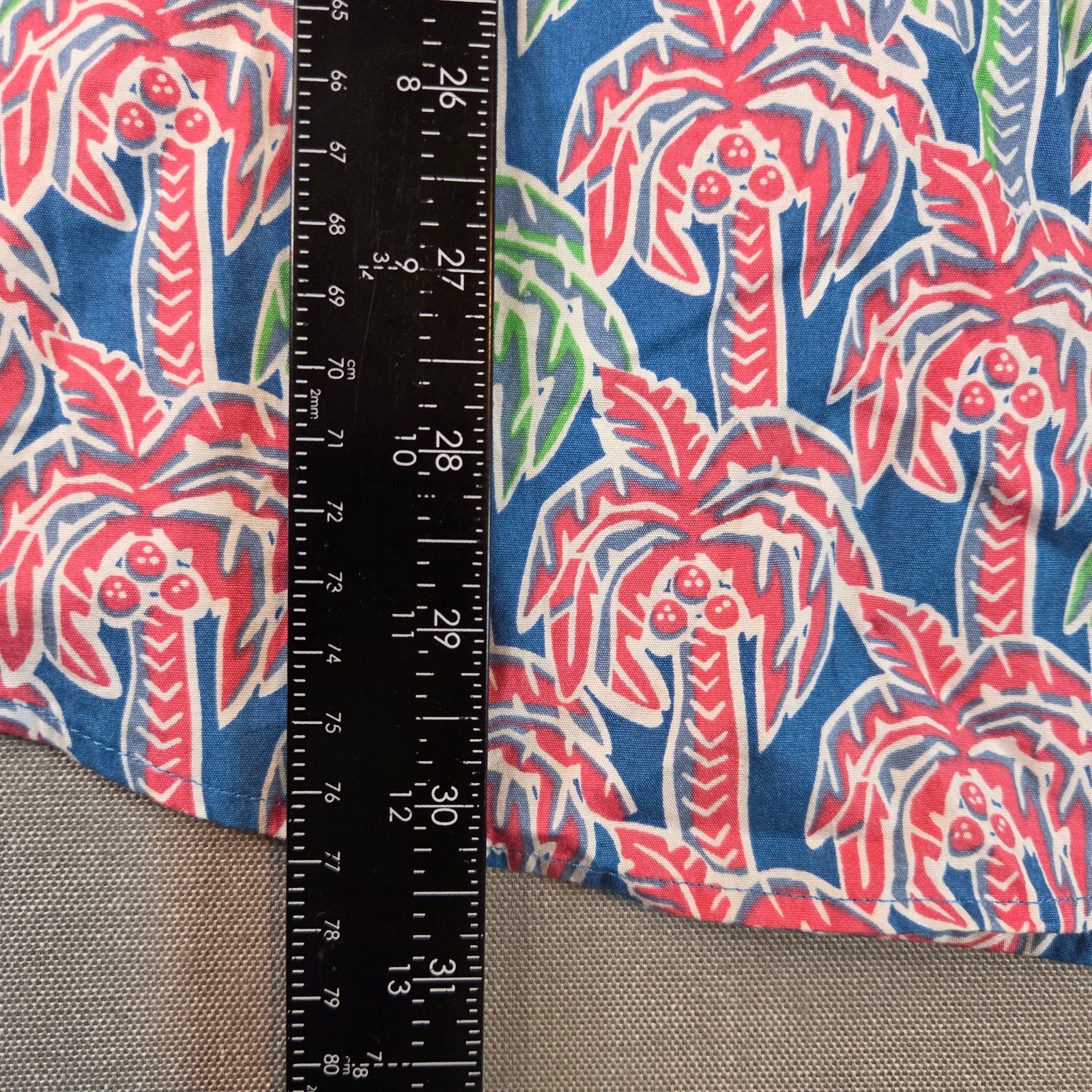 Vineyard Vines Slim Fit Whale Shirt Men’s 2XL Palm Tree Print Button Down