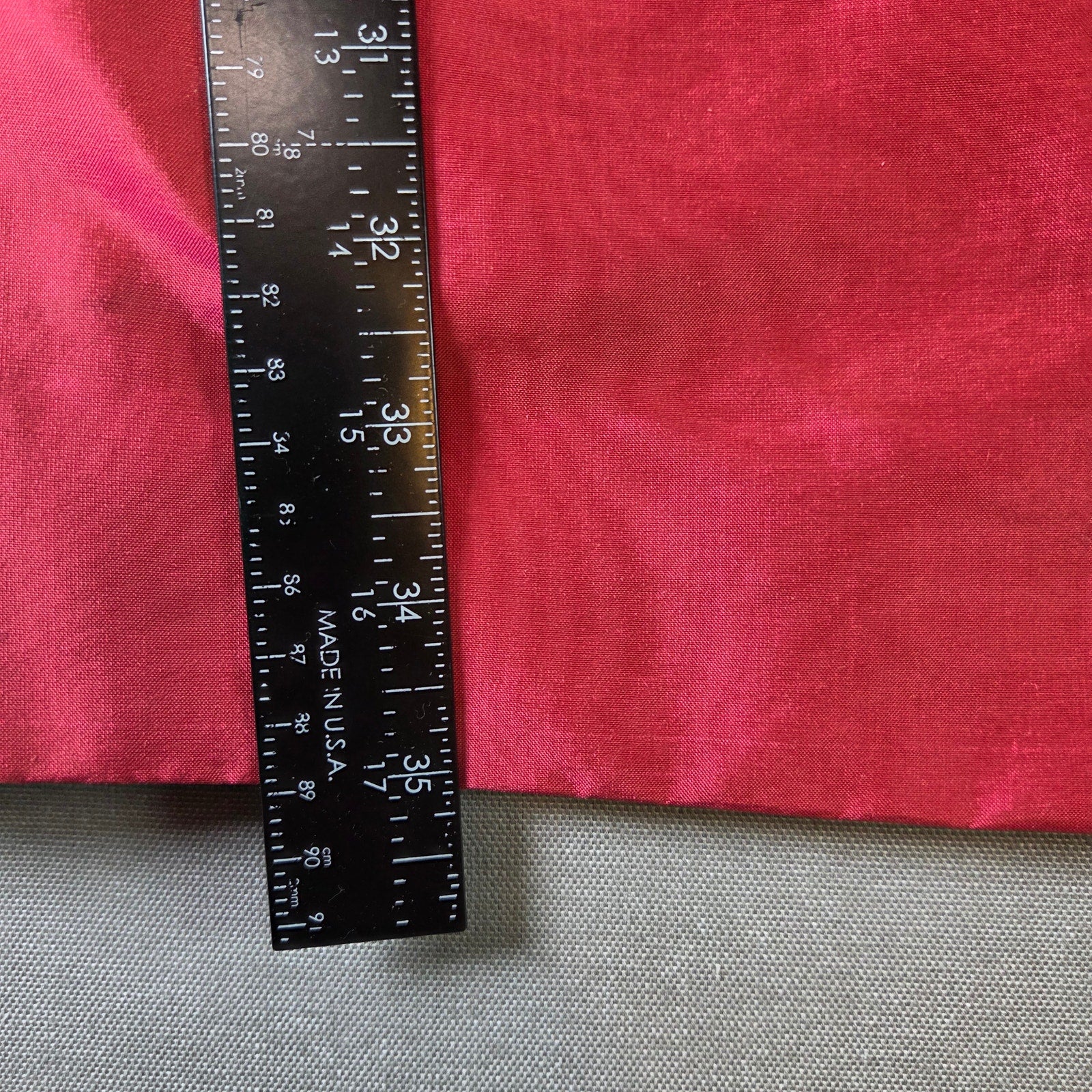 Marisa Baratelli Thai Silk One Shoulder Ruffle Cocktail Dress Red Size 4