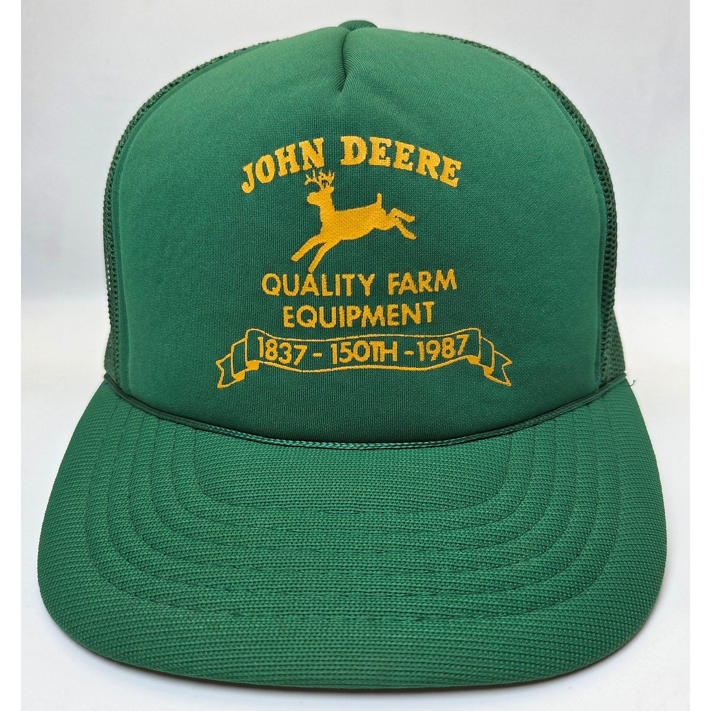 John Deere 150th Anniversary 1987 Trucker Hat Yupoong Korea Snapback