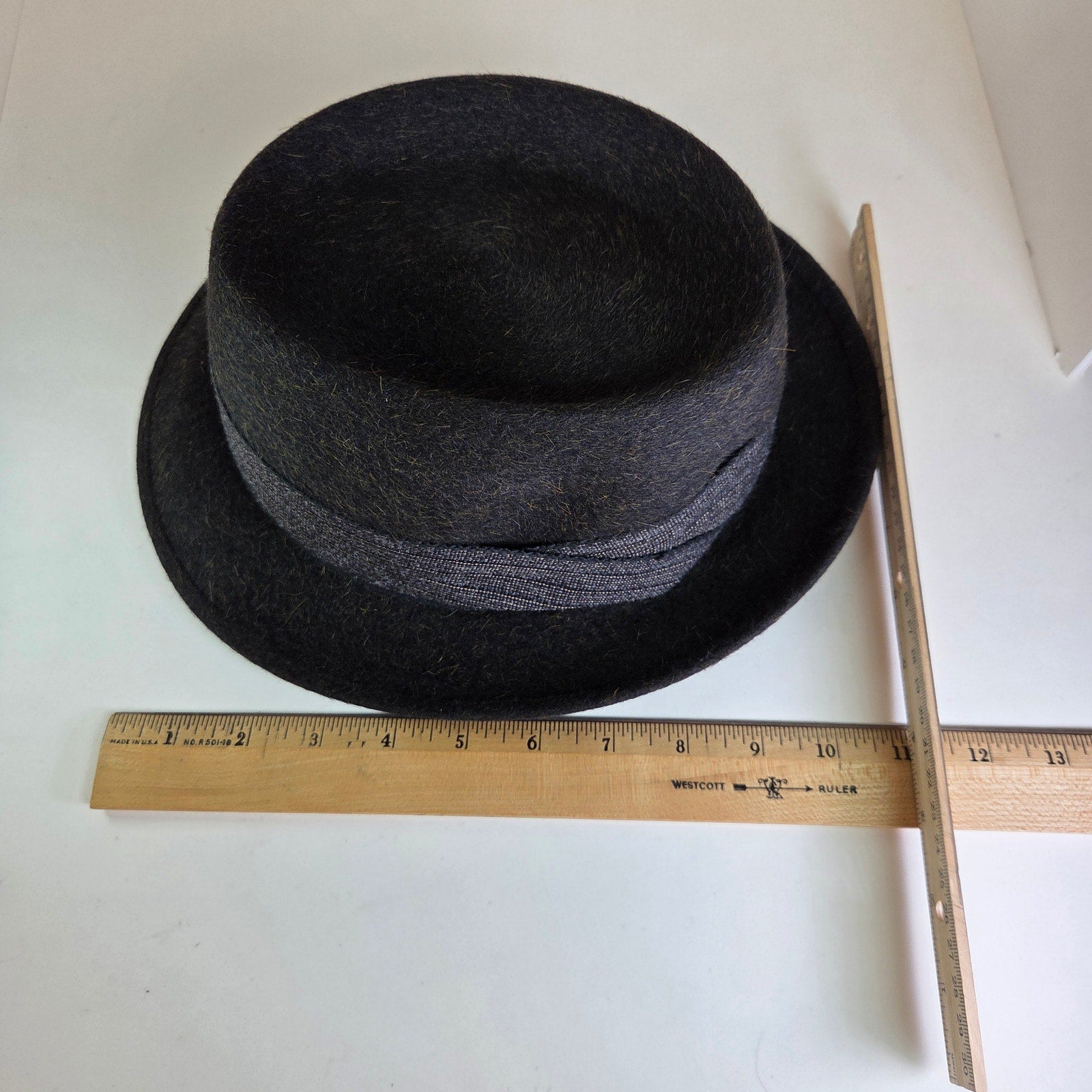 Vintage Stetson Royal De Luxe Pork Pie Hat Maurice Rothschild 6 7/8 Minneapolis