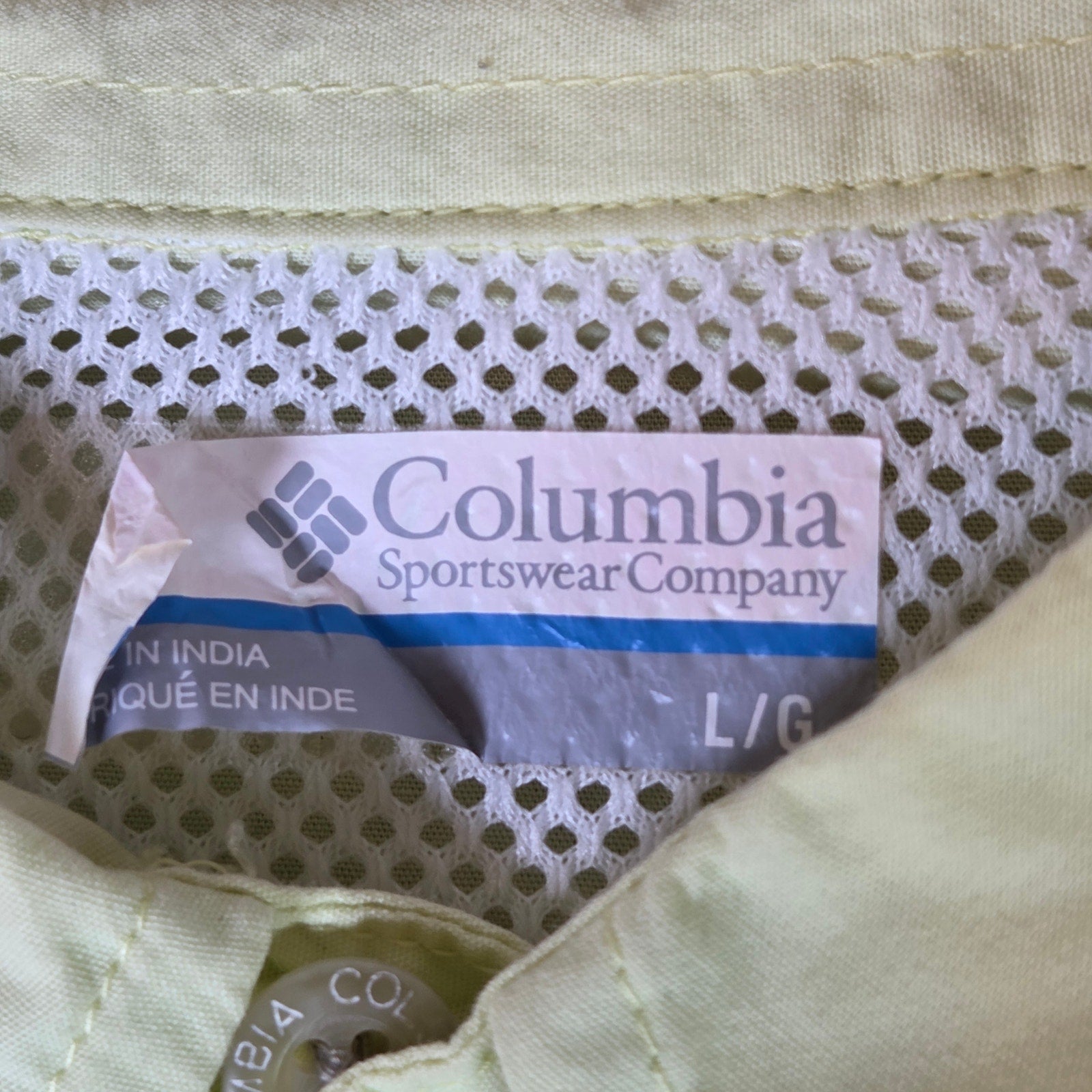 Columbia PFG Men’s L Long Sleeve Button Down Fishing Shirt Vented