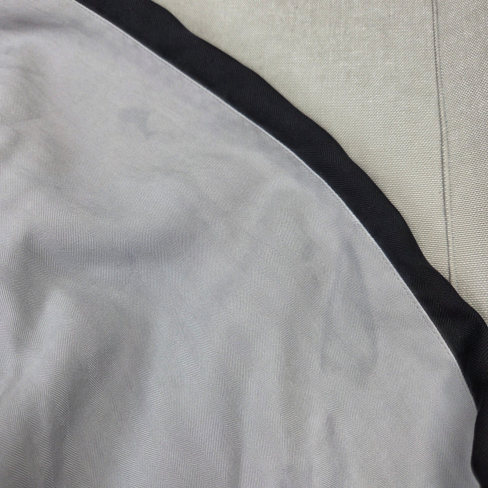 Vintage Tulliano 100% Silk Bomber Jacket Men's 2XT Black Gray Full Zip Y2K