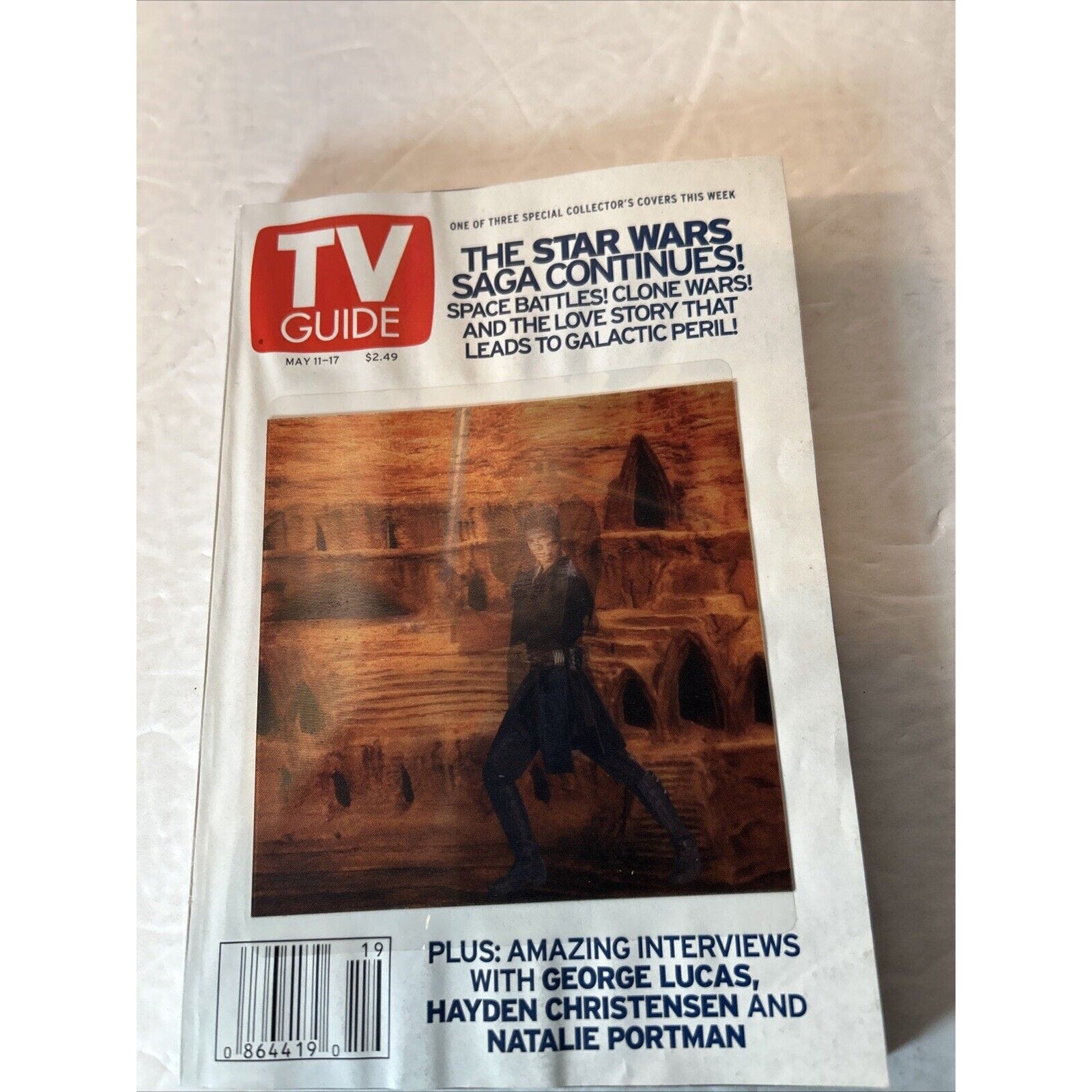 TV GUIDE Star Wars: The Phantom Menace and Clone Wars, lot of 5
