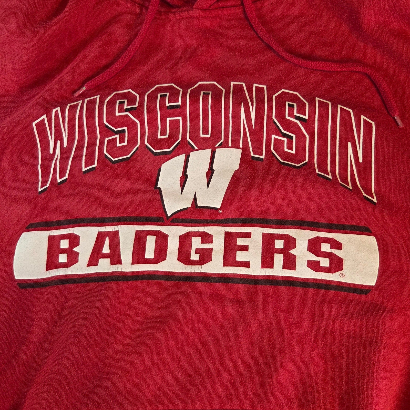 Colosseum Wisconsin Badgers Hoodie Men’s M Red NCAA Sweatshirt