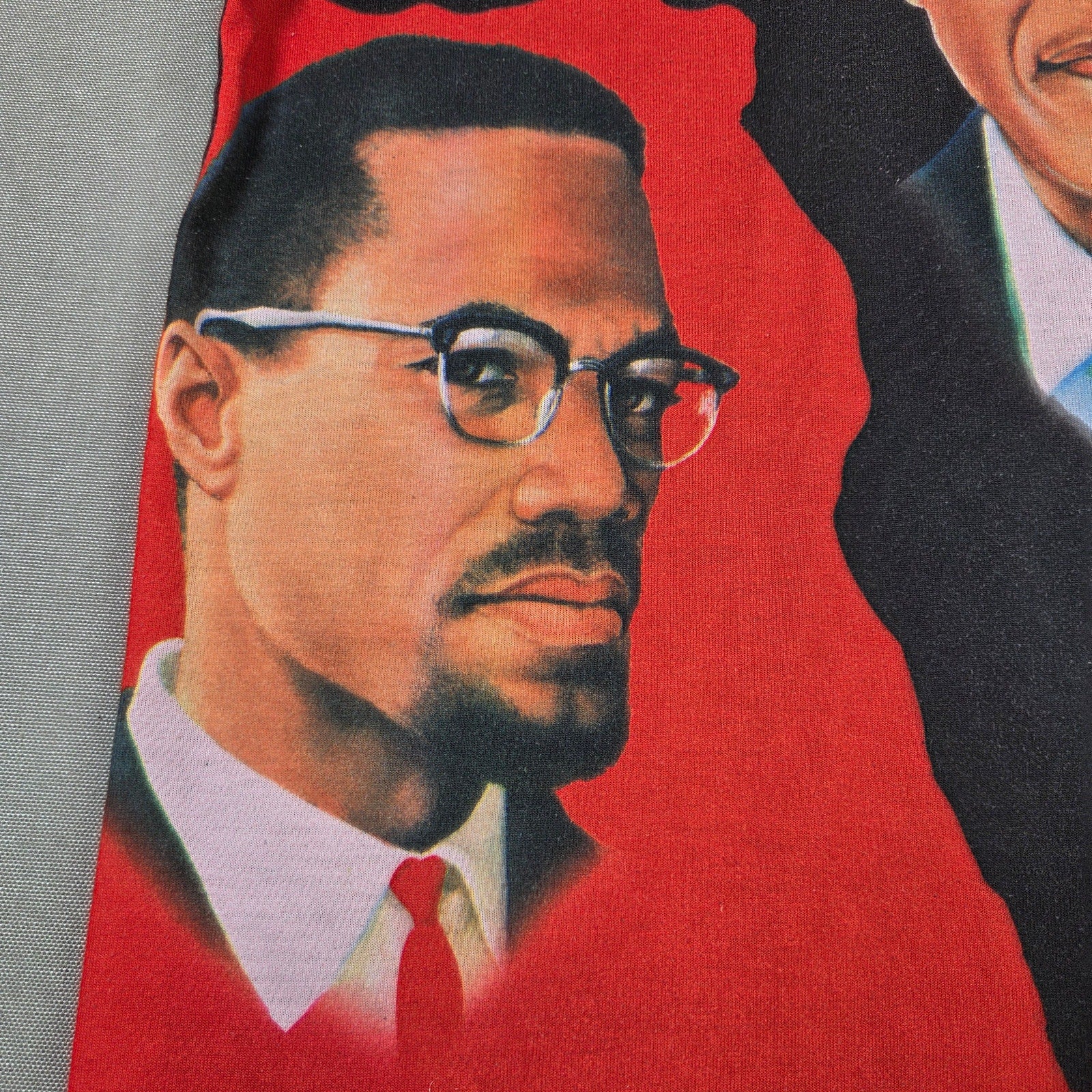 DMZ Malcolm X MLK Mandela Africa Graphic T Shirt XL Pan African Tee Black
