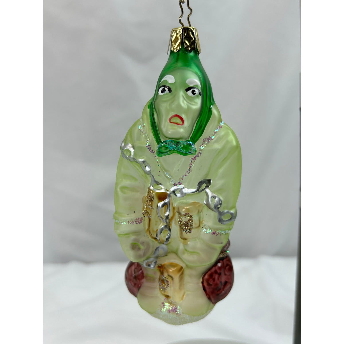 Inge-Glas Jacob Marley Ghost A Christmas Carol Glass Ornament Germany 4.5"
