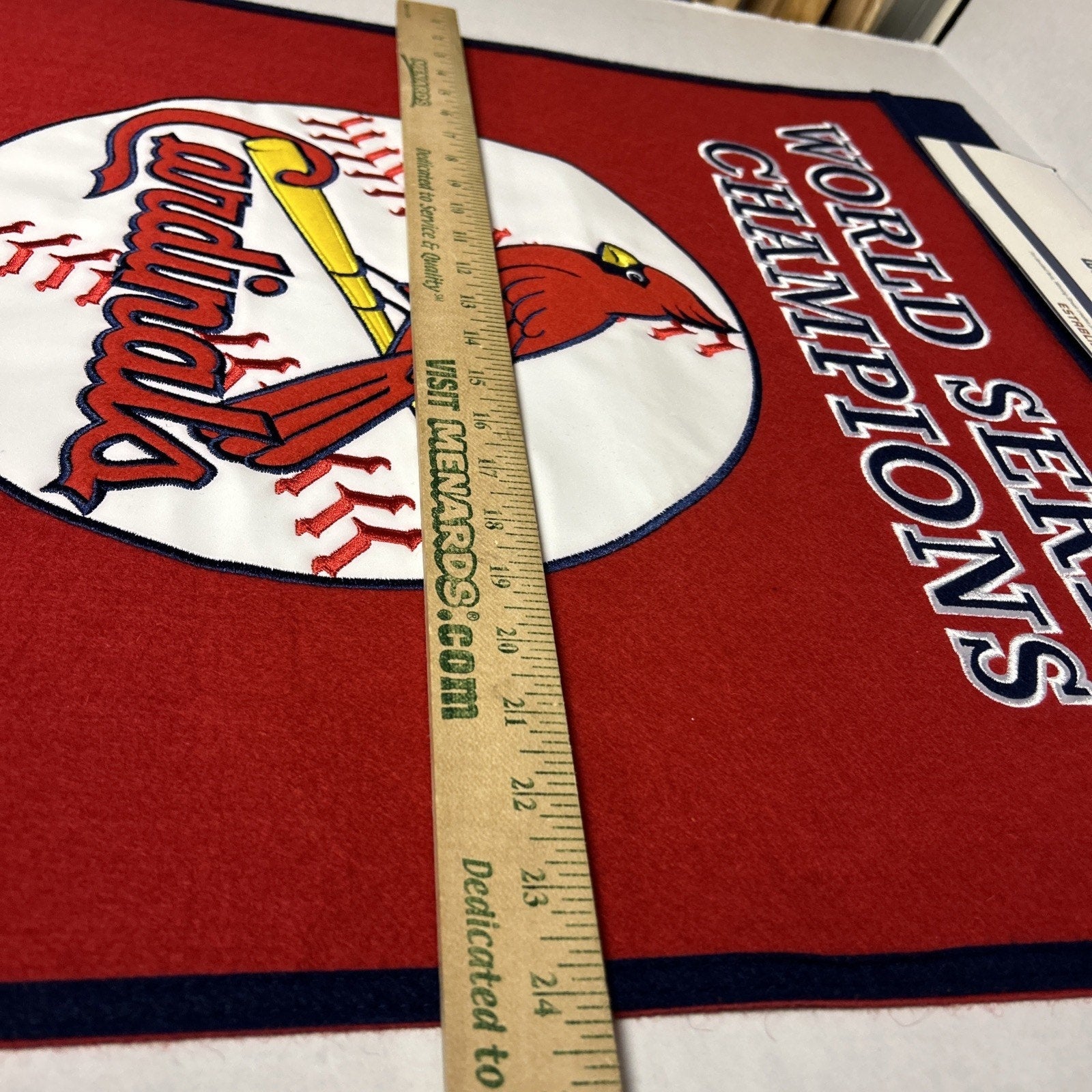 St. Louis Cardinals Wool Blend MLB Champions Banner, 24" x 36"