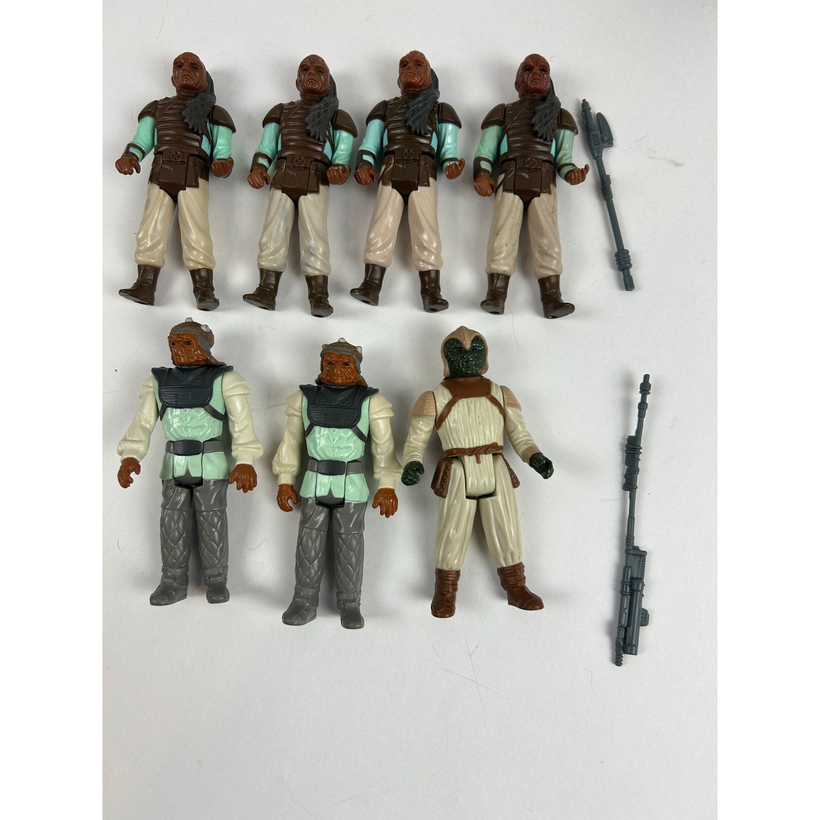 Vintage Kenner Star Wars Lot 30 Boba Leia Boushh Jawas + Vader Case