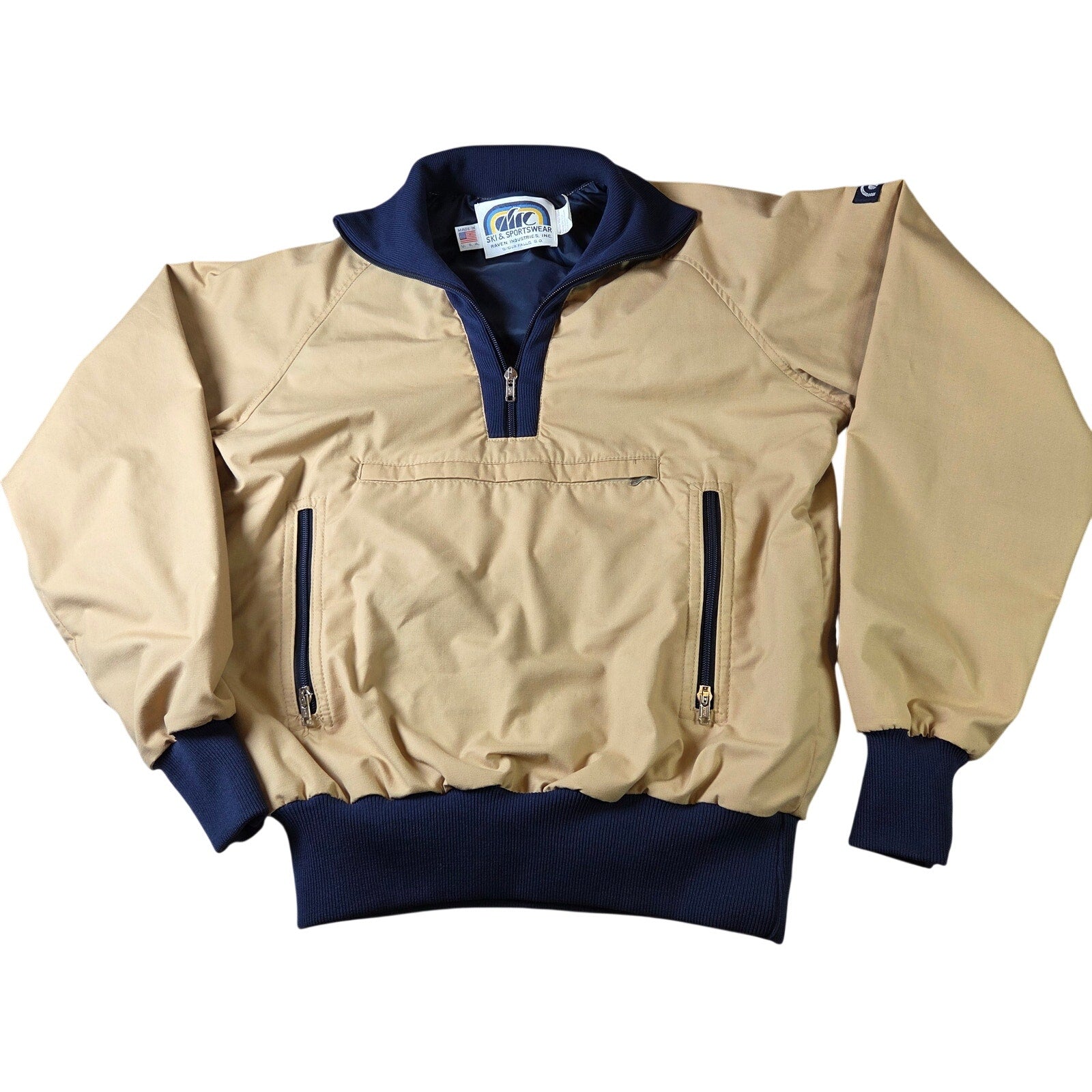 AMC Ski & Sportswear Vintage 1/4 Zip Jacket Made USA Mens Medium