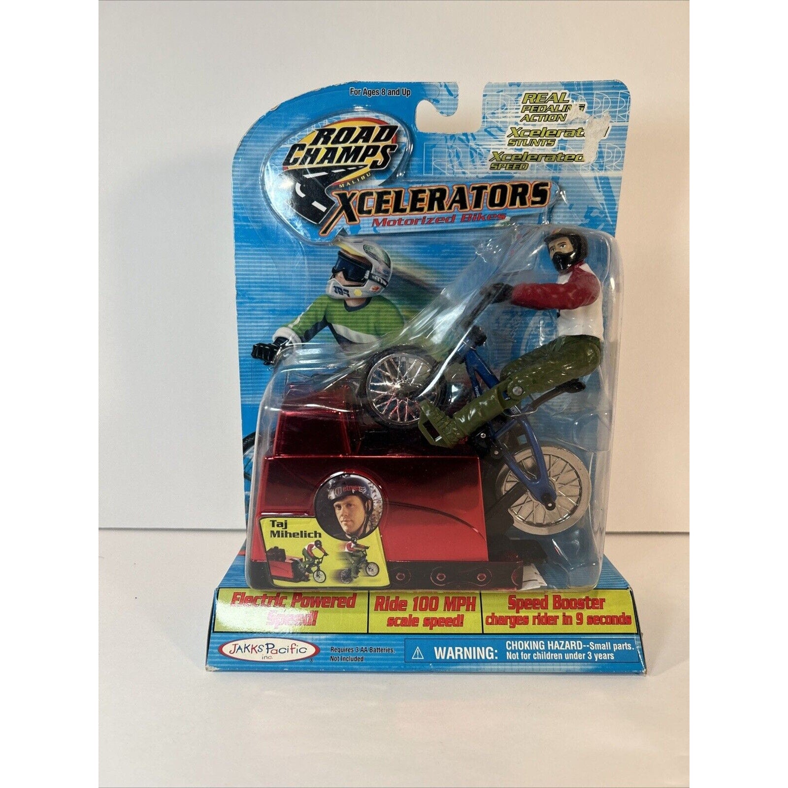 Complete Set of 7 Road Champs Xcelerators Motorized Bikes Jakks Pacific MOC
