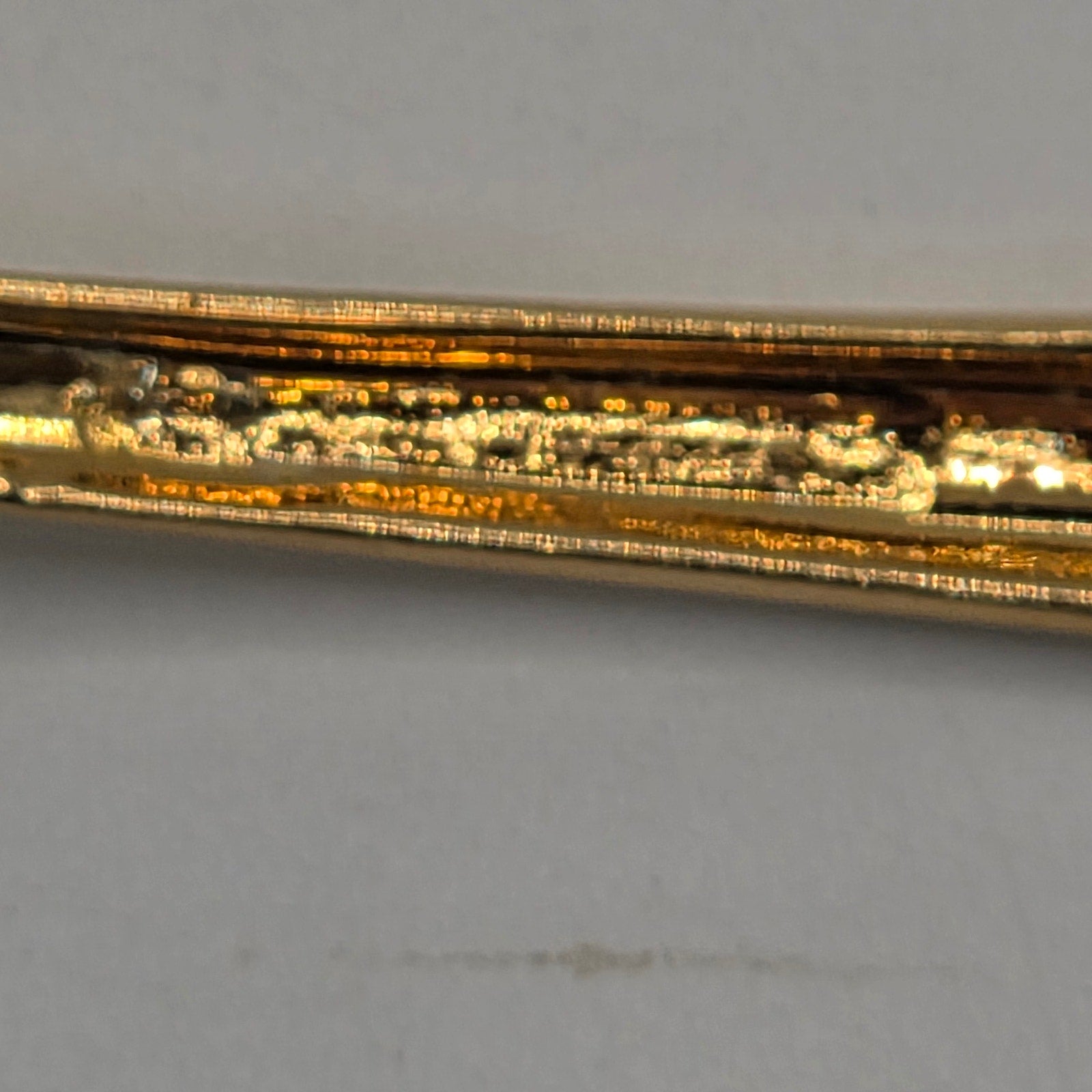 Vintage 1970s IIS International Silver Gold Tone Mustache Cup Hanging Tea Spoon