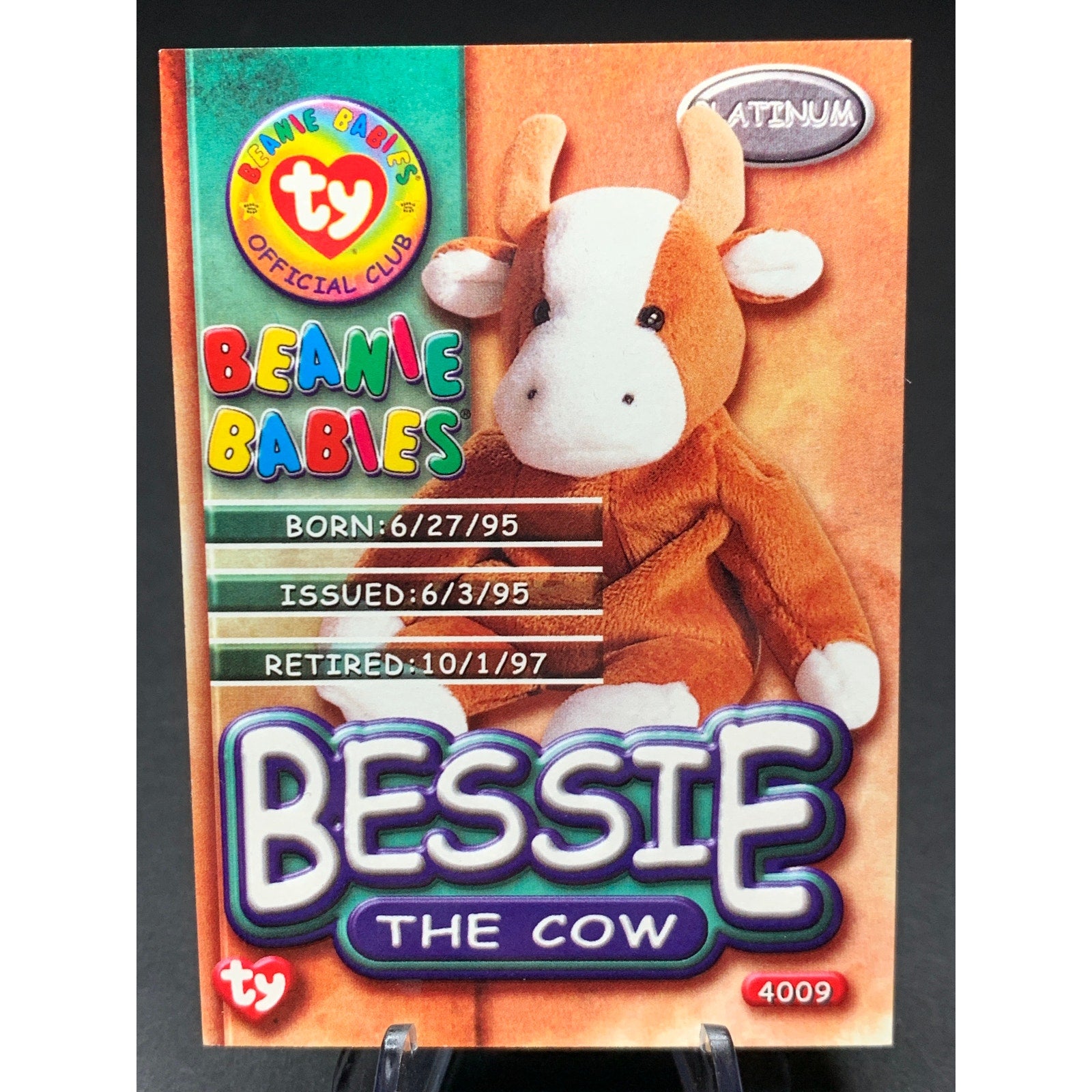 1999 Topps Ty Beanie Babies Platinum Horizontal Edition Cards Lot of 8