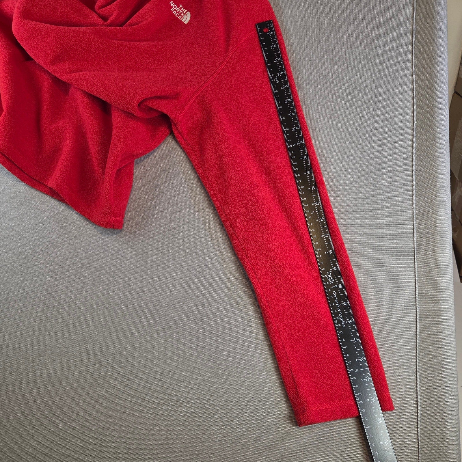The North Face Men’s Red Polartec Classic Quarter Zip Fleece Pullover Size Large