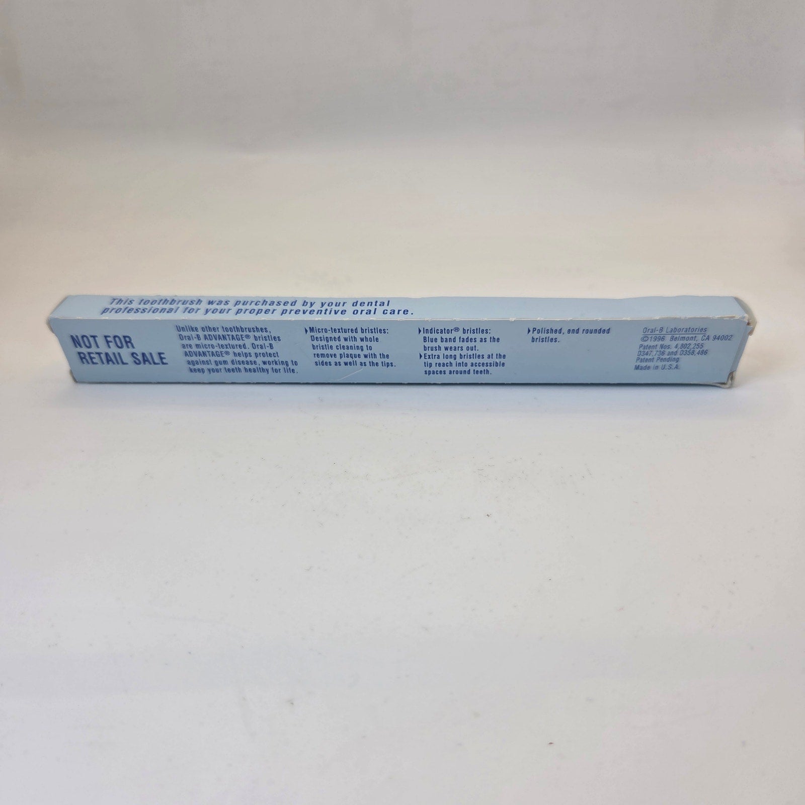 Oral-B Advantage Micro-Textured Toothbrush 30 Soft NOS 1996 Dental Promo