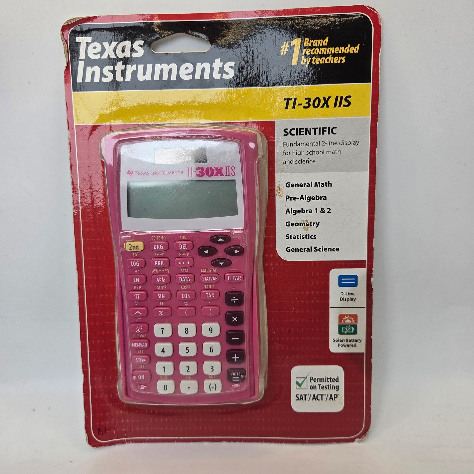 Texas Instruments TI-30X IIS Pink Scientific Calculator New Sealed Package