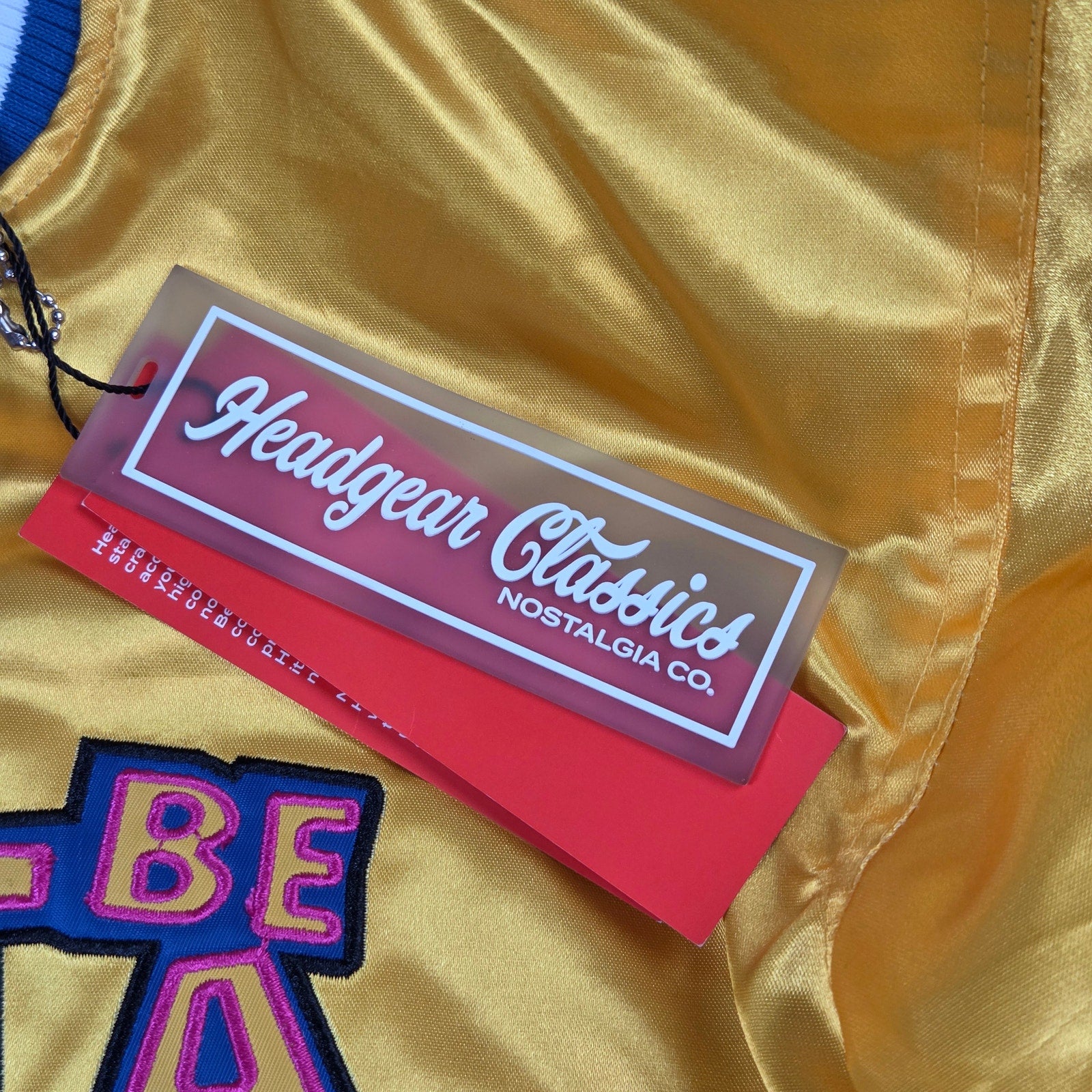 Headgear Classics Don’t Be A Menace Loc Dog Satin Varsity Jacket XL NWT