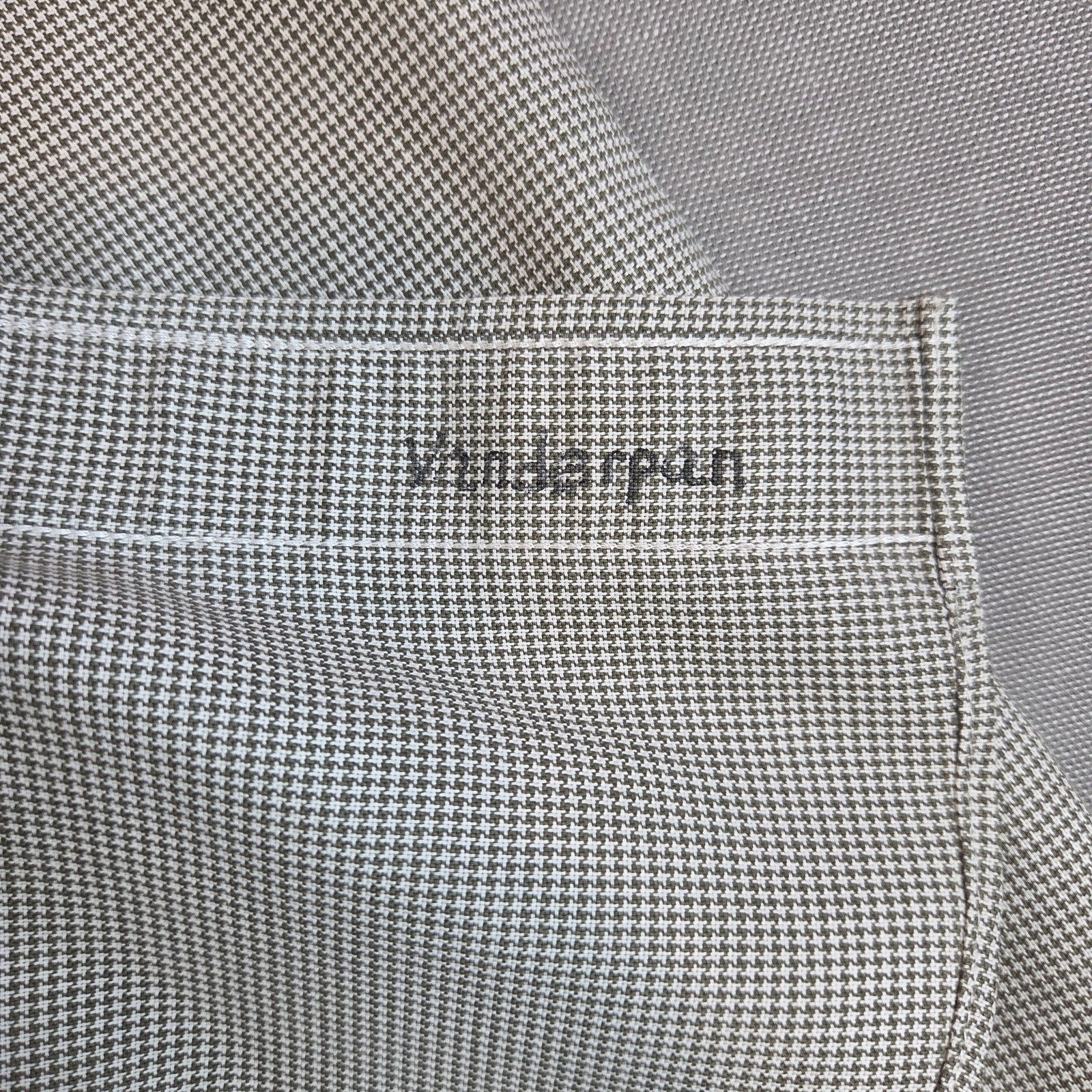 LL Bean Mens L Button Down Shirt Green Check Wrinkle Resistant Cotton Malaysia