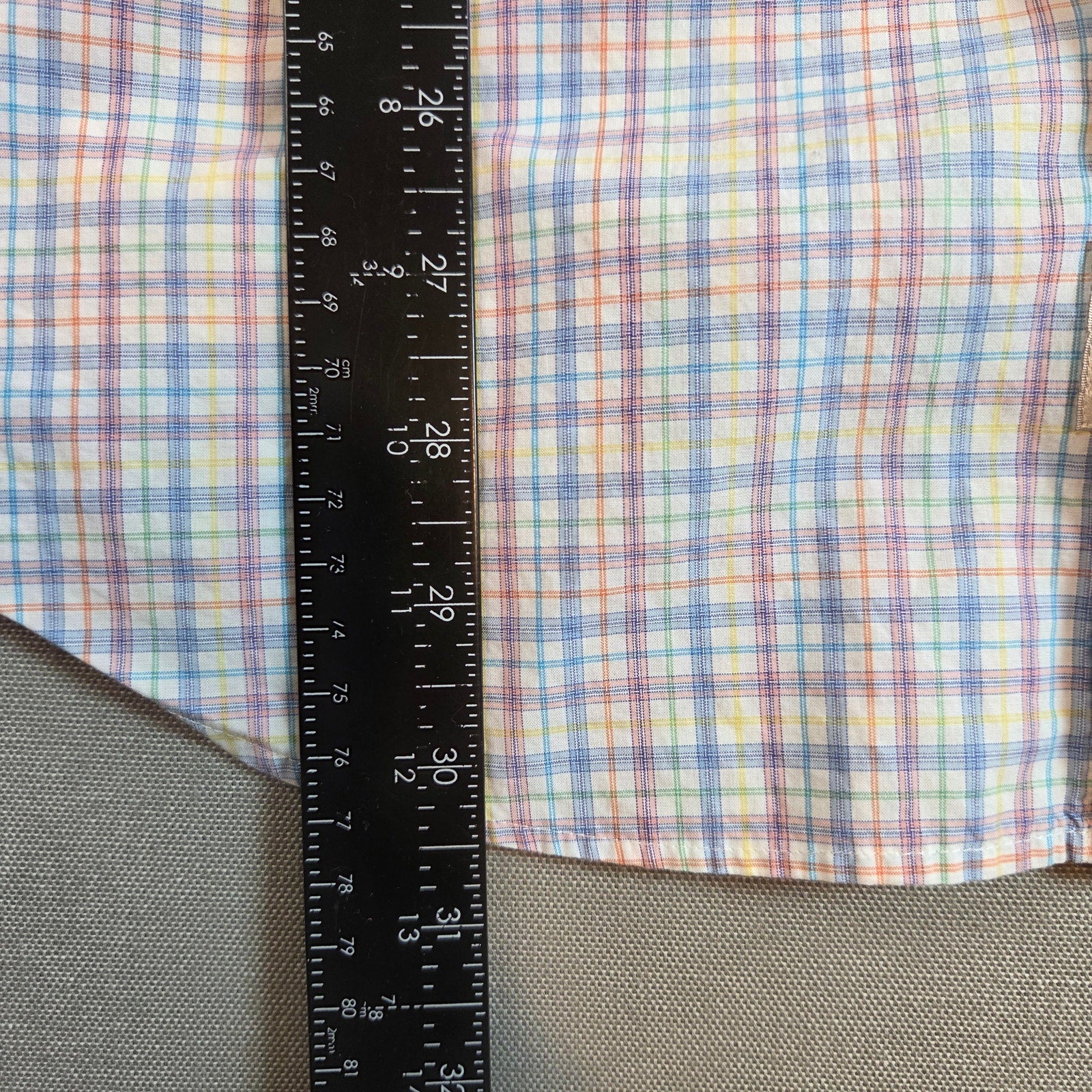 Peter Millar Plaid Button Down Shirt Men’s Size M 100% Cotton Long Sleeve