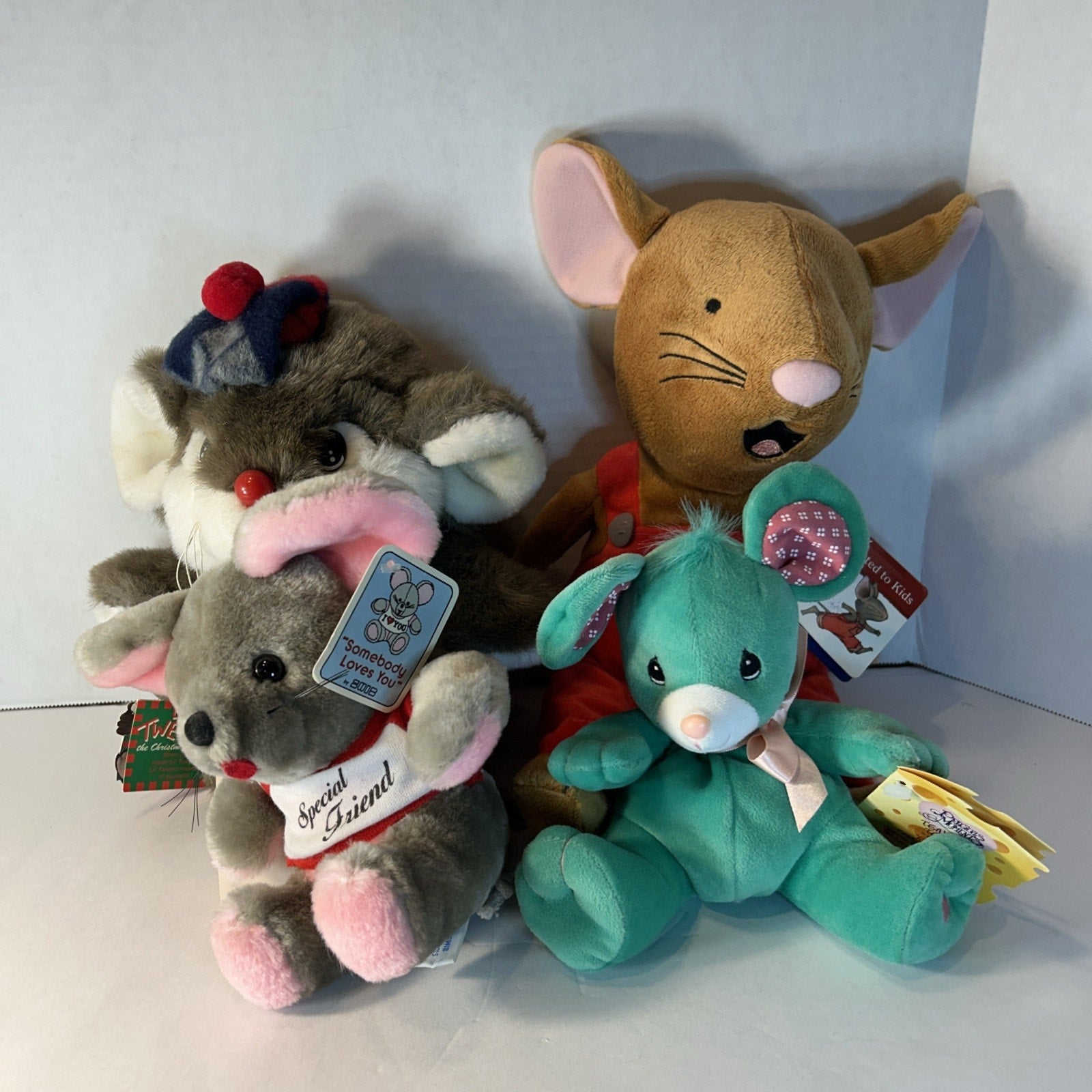 Plush Mouse Lot of Four Lil' Tweaks Rosie Somebody