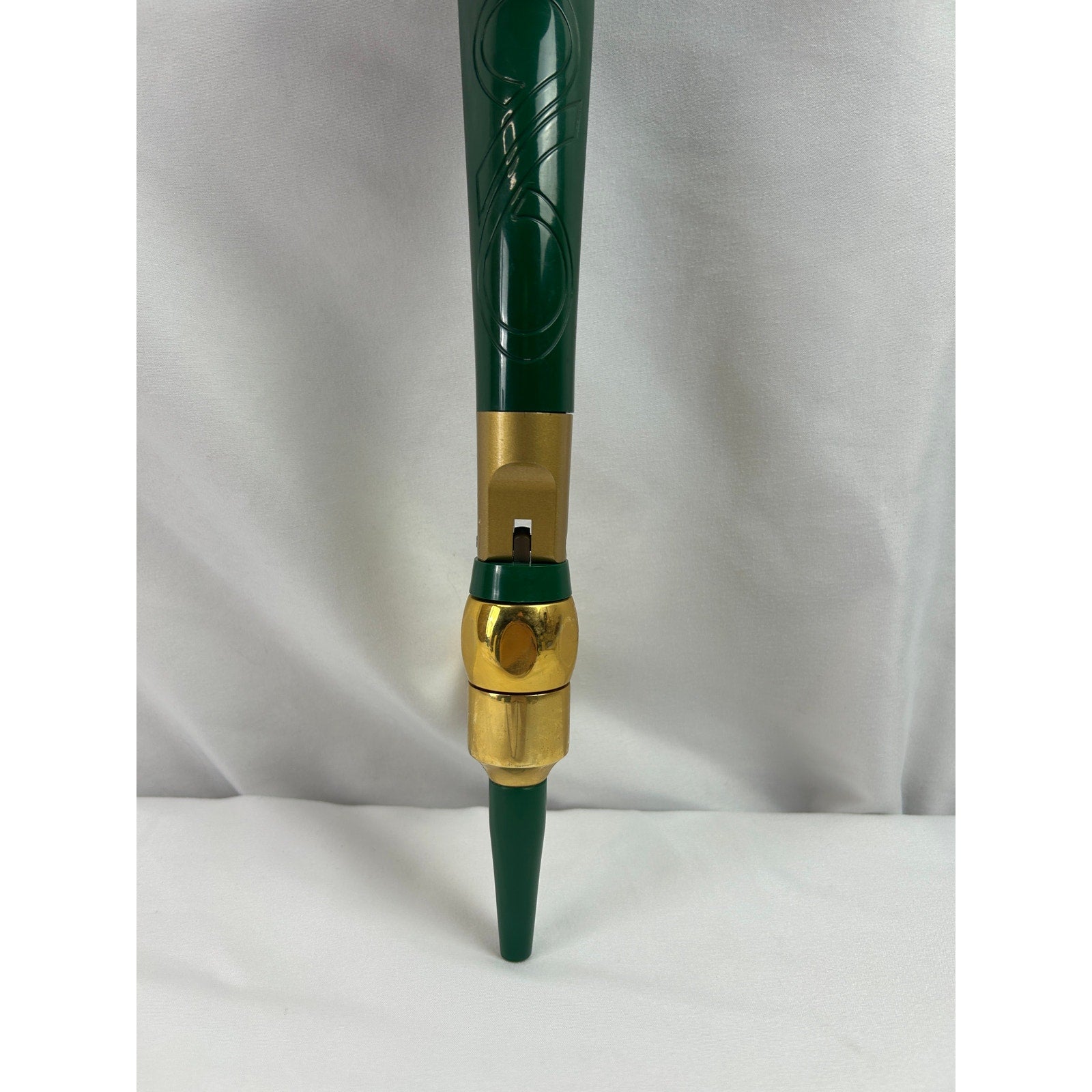 Caffrey's Irish Ale Beer Tap Faucet Swan Neck Green Gold Pub Breweriana