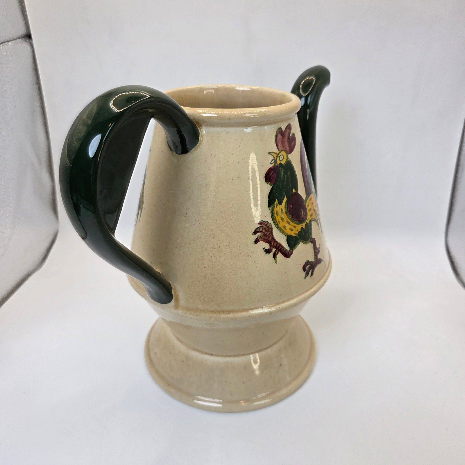 Vintage Metlox Poppytrail Rooster Pitcher Watering Can Style – Read