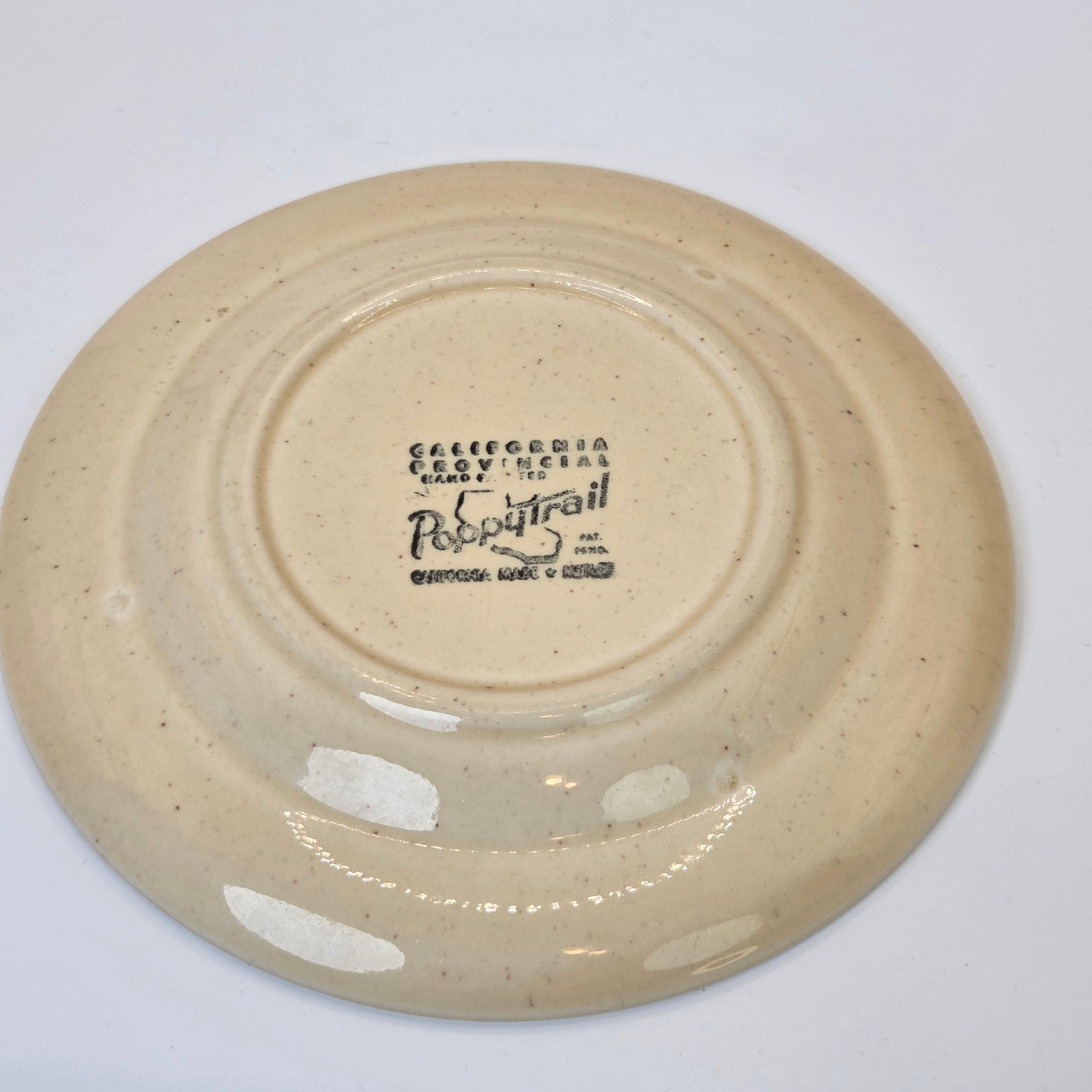 Metlox Poppytrail California Provincial Rooster Plate 6.25” Vintage Dish