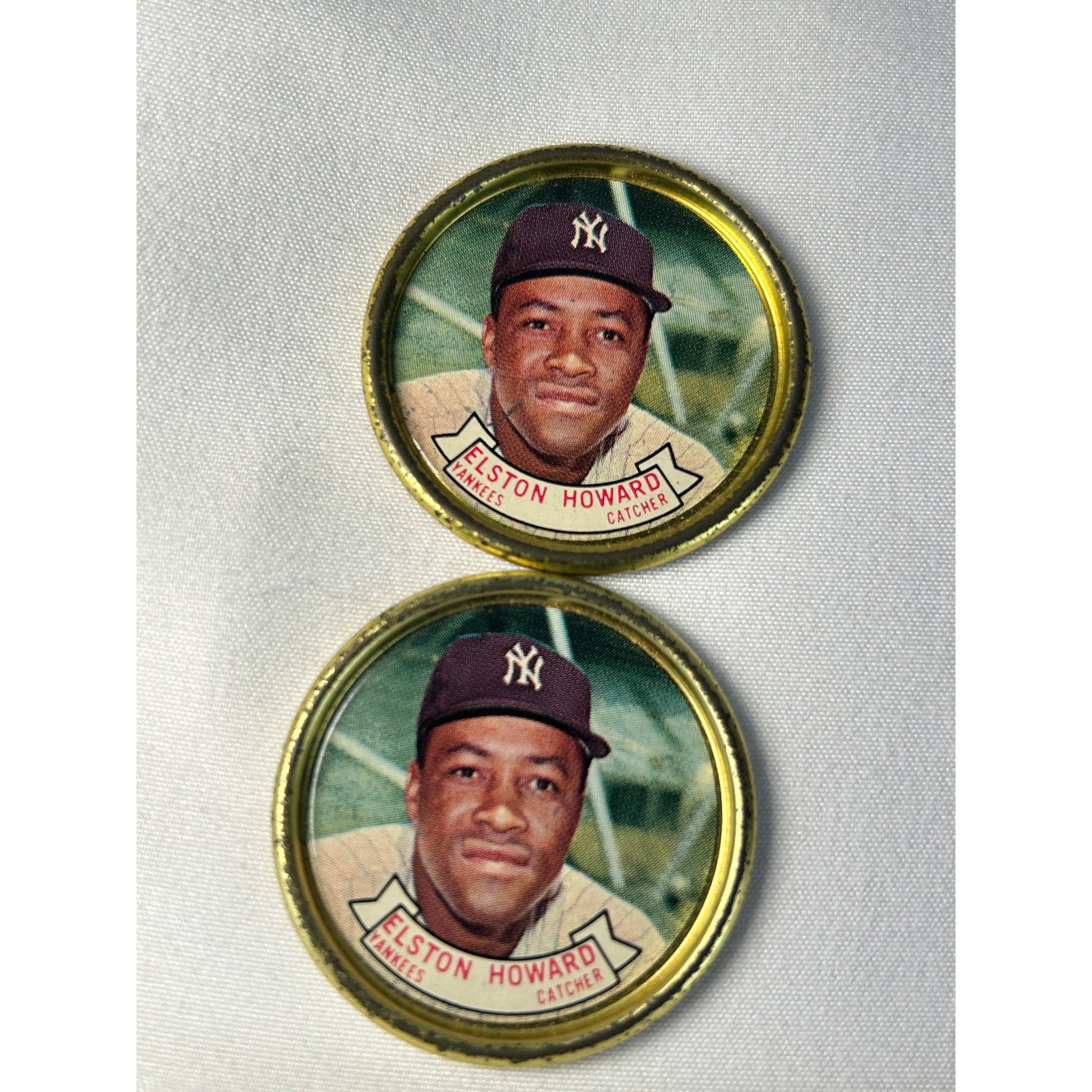 1964 Topps Metal Baseball Coin Yankees Howard Richardson Downing