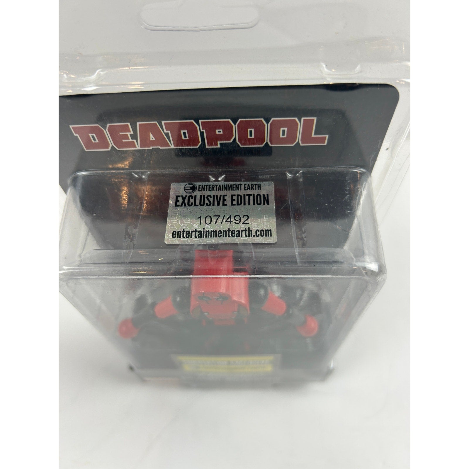 Deadpool 2017 EE Convention Exclusive Wooden Push Puppet LE 492 NIP Marvel