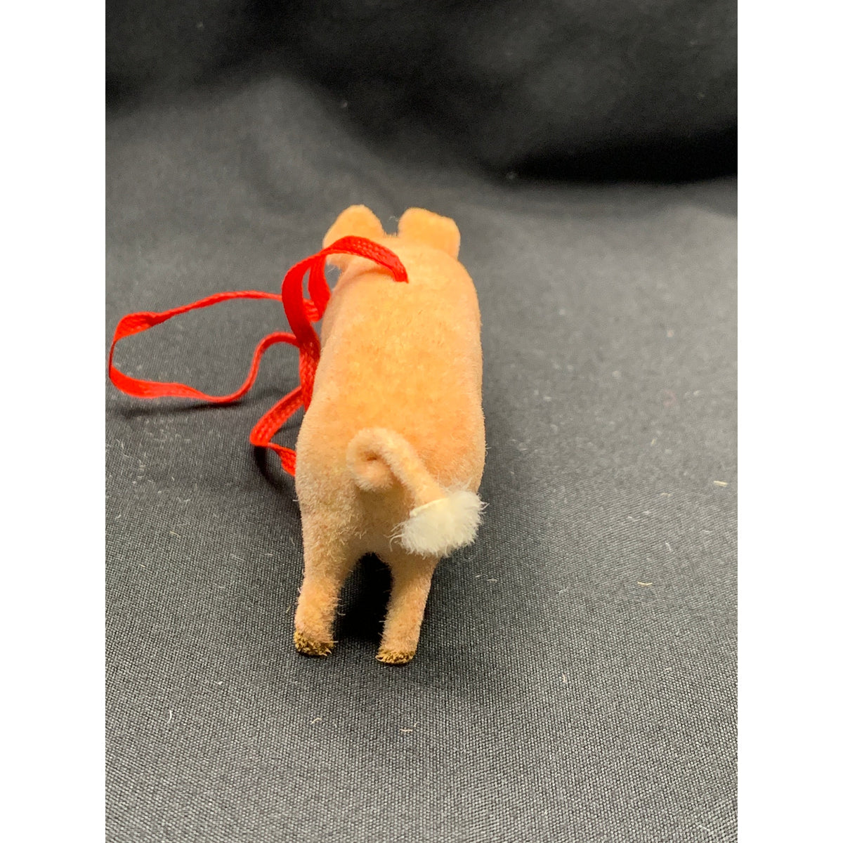 Vintage Wagner Kunstlerschutz Flocked Pig West Germany 1966-1983 Ornament