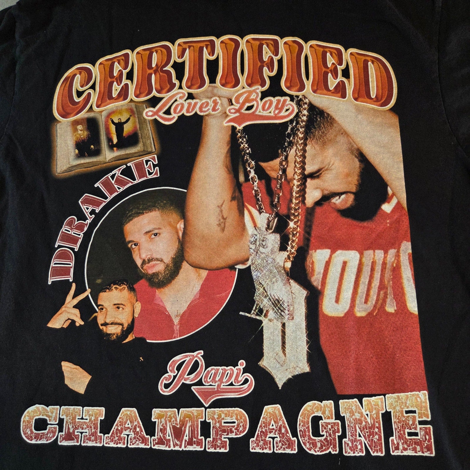 Drake Certified Lover Boy Rap Tee Shirt Aubrey Graham Wu-Tang Drizzy L
