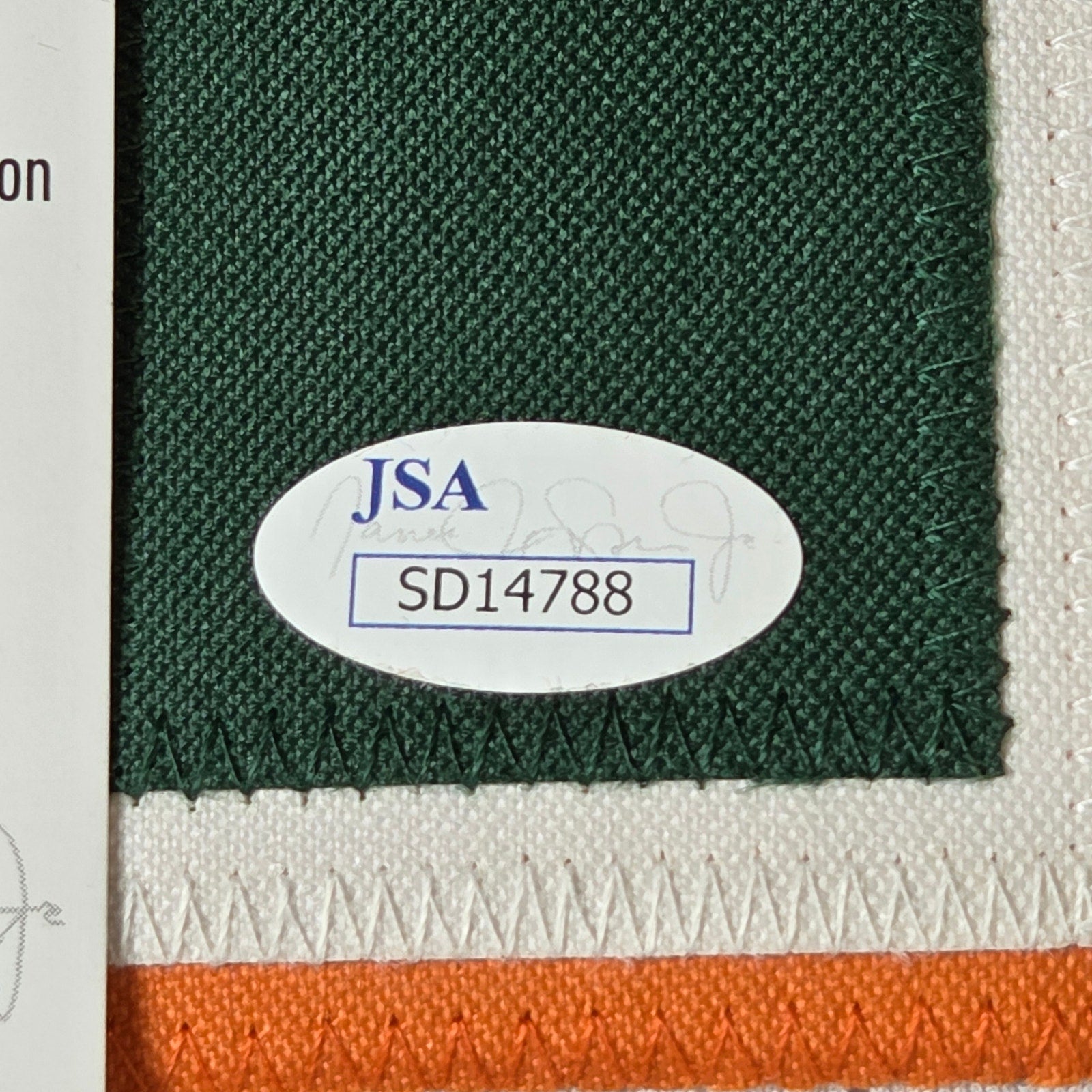 Greg Rousseau Signed Miami Hurricanes Custom Jersey JSA COA Auto #15